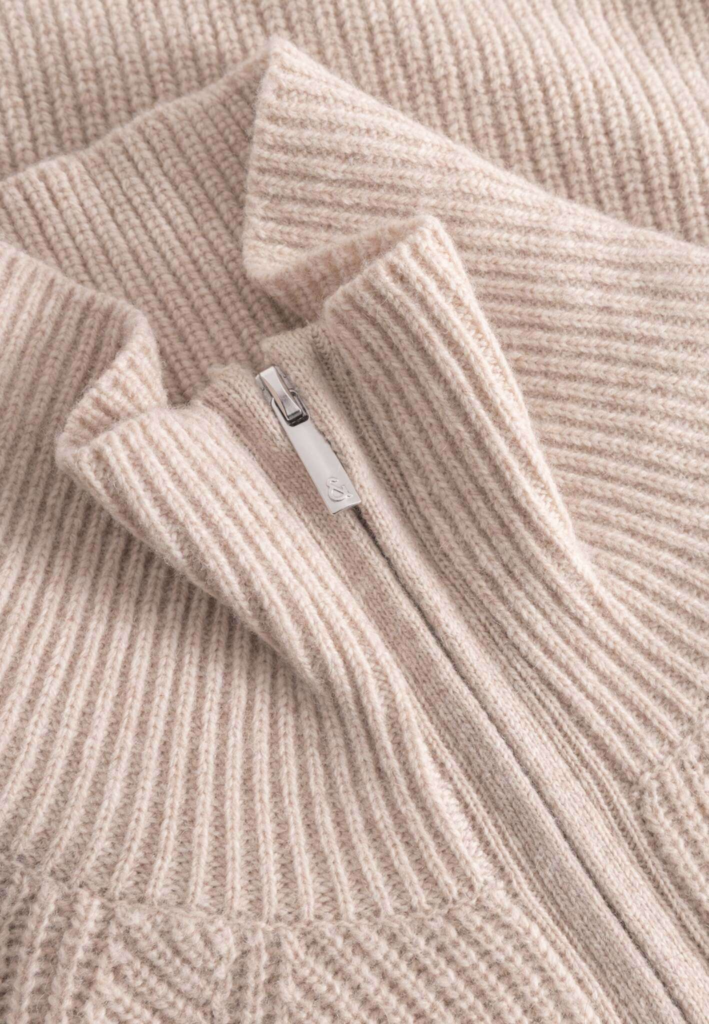 Half-Zip Lambswool in Peanut Pullover Colours and Sons