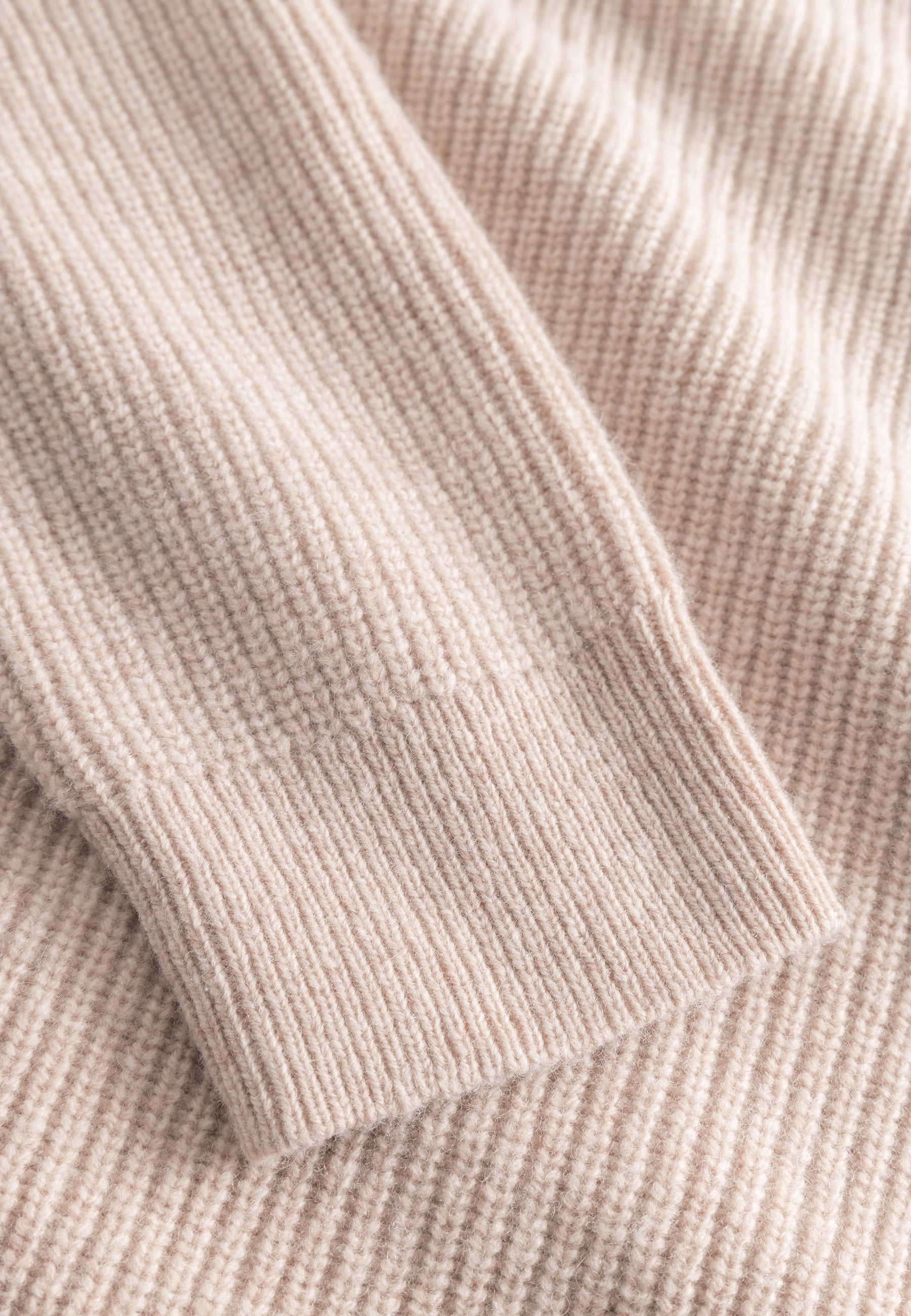 Half-Zip Lambswool in Peanut Pullover Colours and Sons
