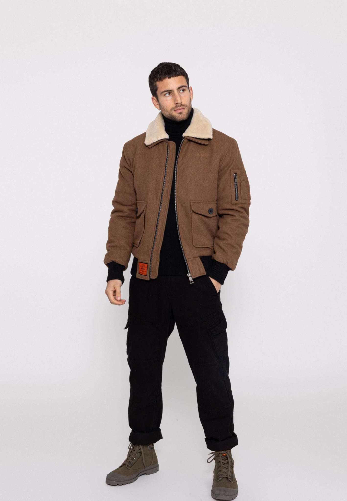 Aviator M Bomber Jacket in Camel Jackets Bombers Original   