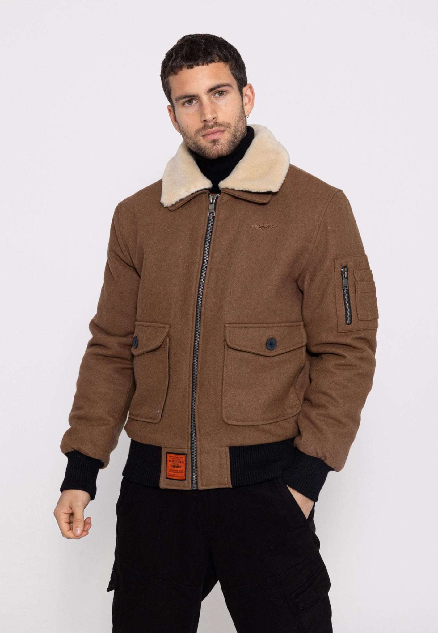 Aviator M Bomber Jacket in Camel Jackets Bombers Original   