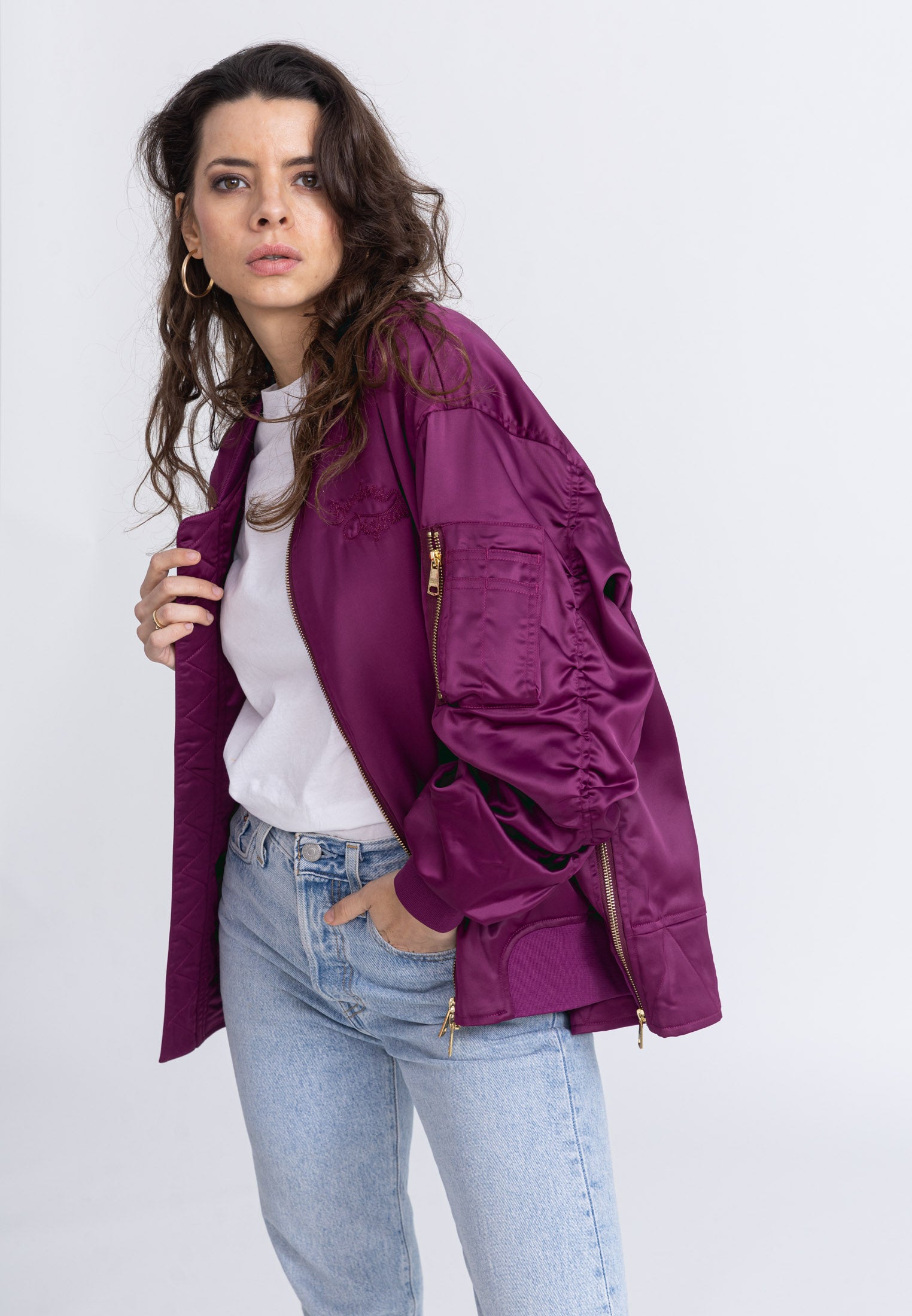 Ballerina W bomber jacket in Purple Jackets Bombers Original   