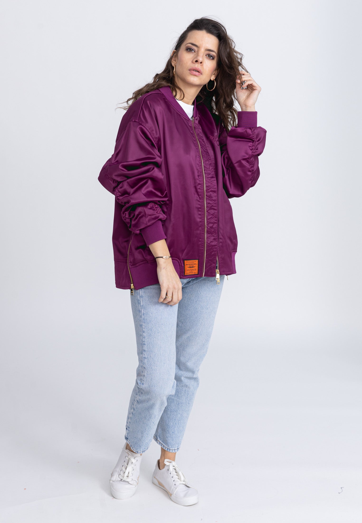 Ballerina W bomber jacket in Purple Jackets Bombers Original   