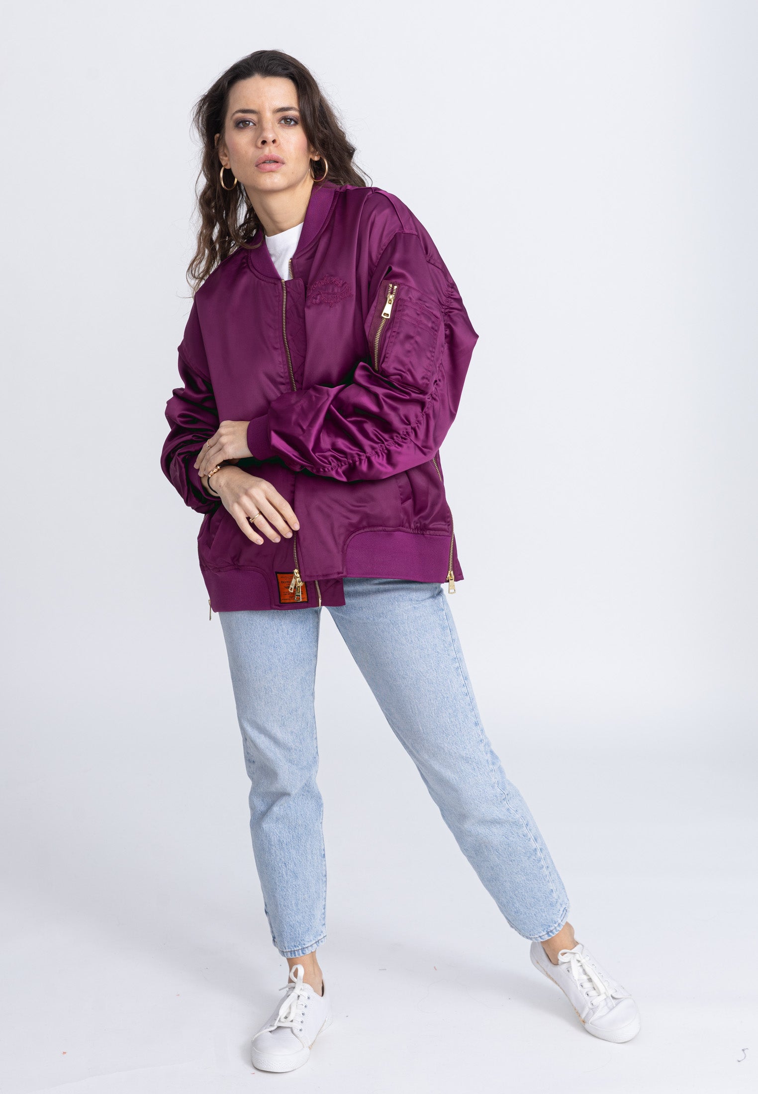 Ballerina W bomber jacket in Purple Jackets Bombers Original   