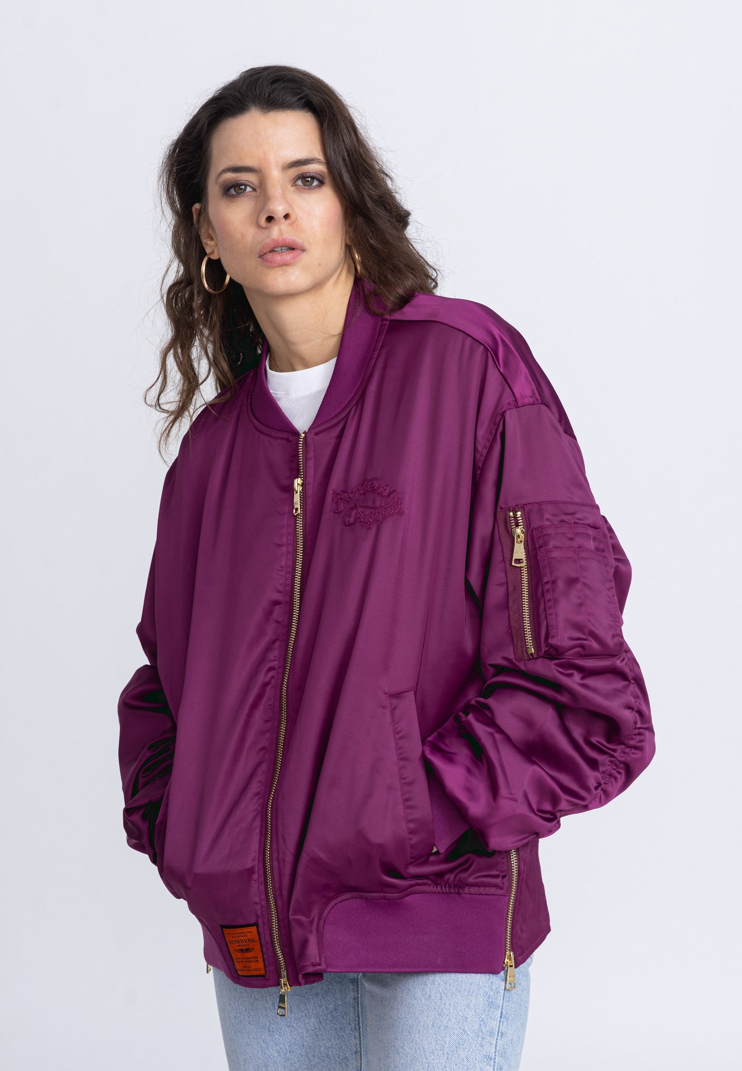 Ballerina W bomber jacket in Purple Jackets Bombers Original   