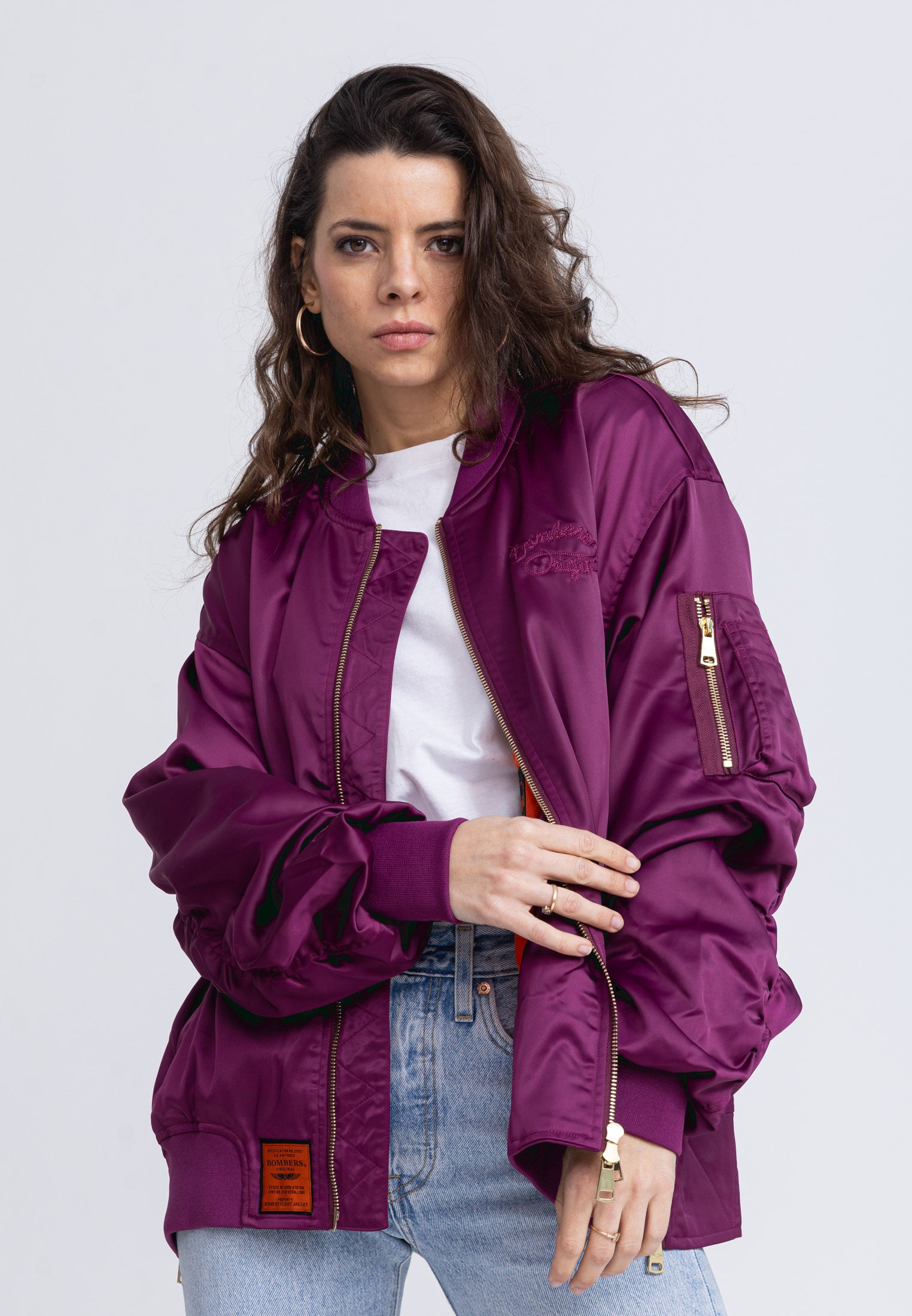 Ballerina W Bomberjacke in Purple