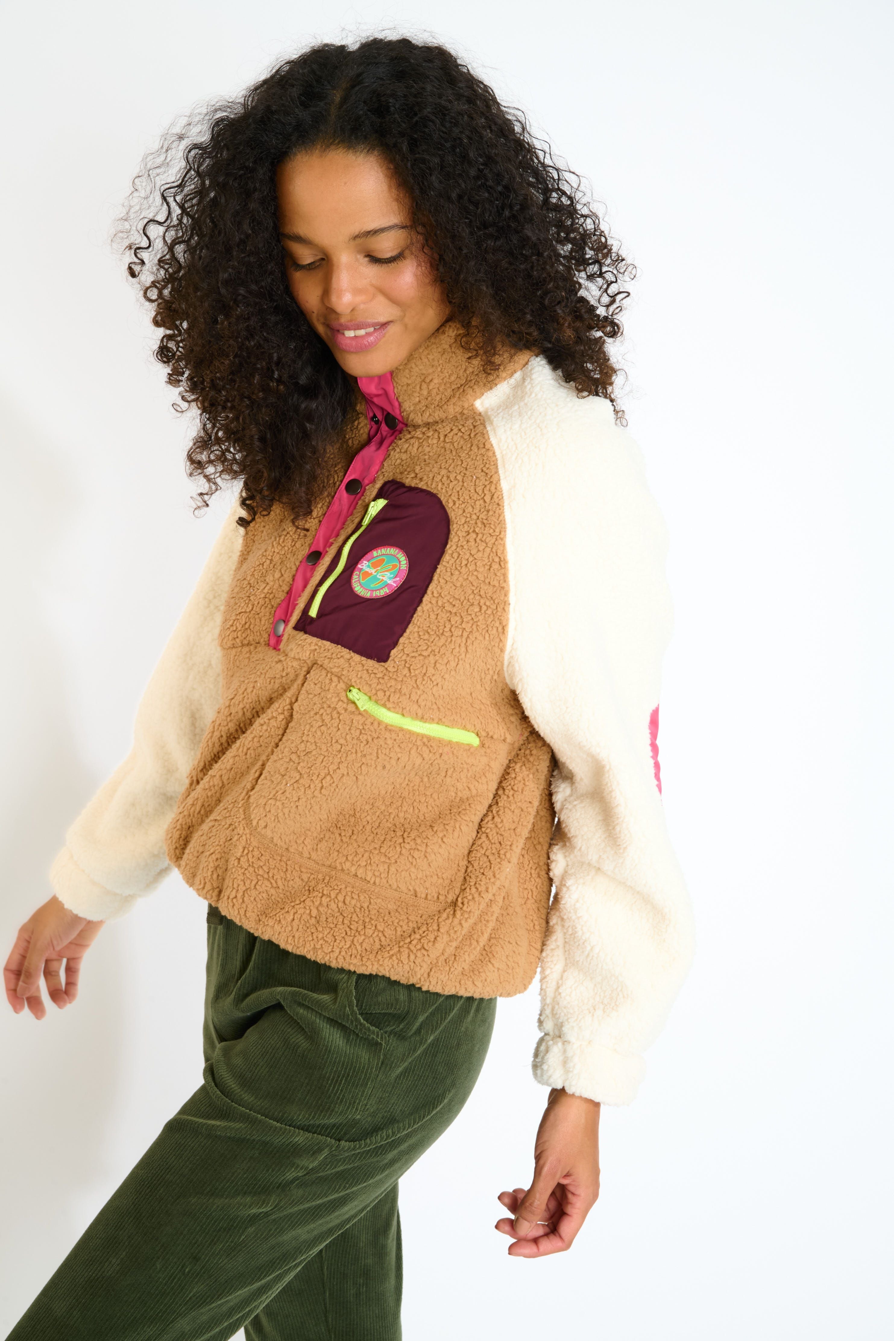 BREW-SKIWAX sweatshirt in camel Sweatshirts Banana Moon