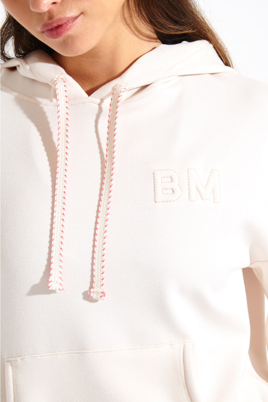 BROOKS-BAYJOY Hooded sweater in cream Hooded sweater Banana Moon   