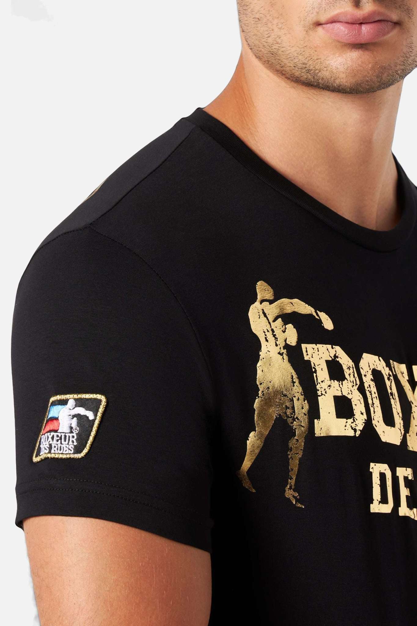 Boxeur Street 2 T shirt in Black Gold Boxeur des Rues Switzerland