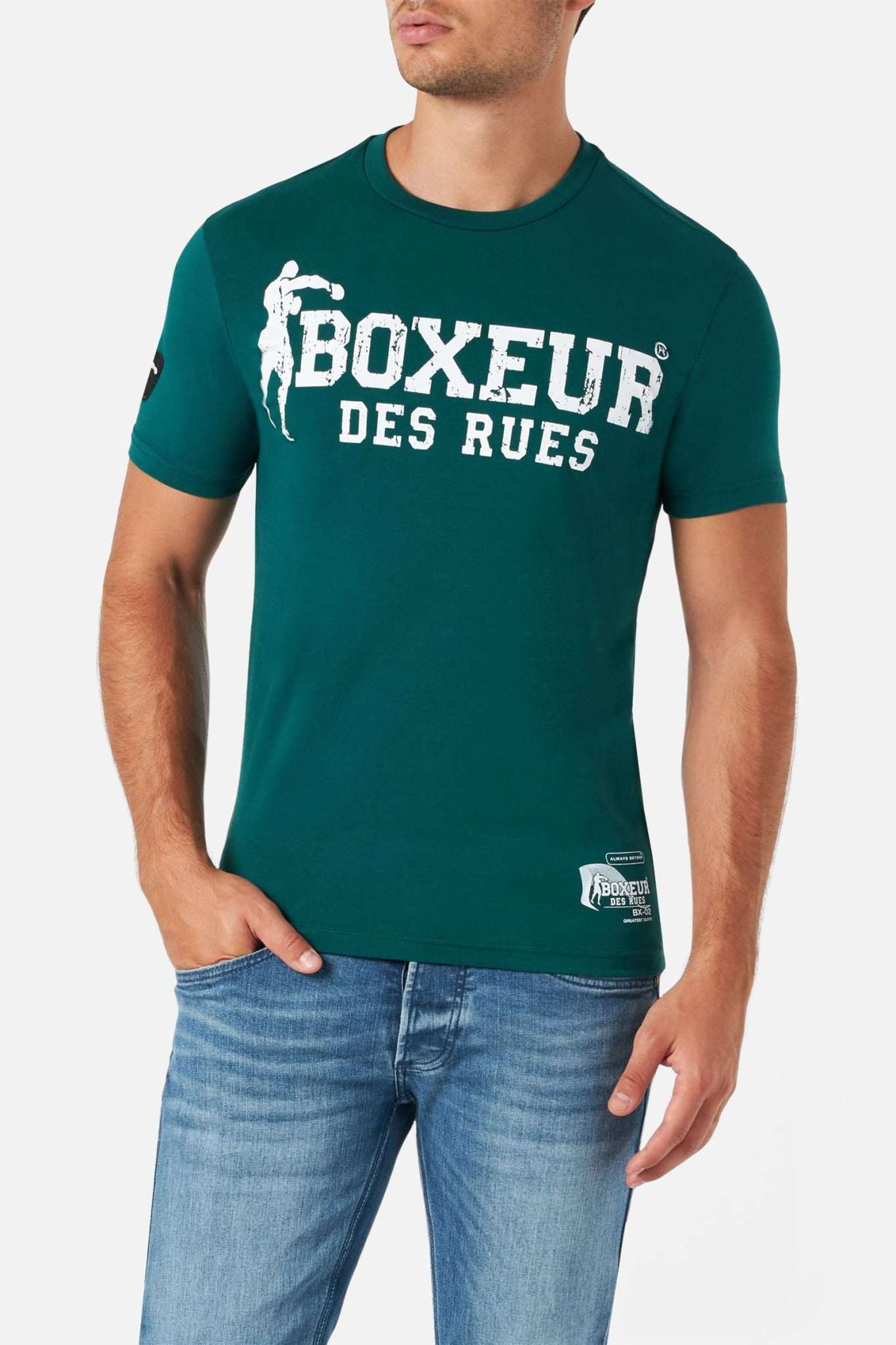 T-shirt Boxeur Street 2 in Deepgreen T-Shirts Boxeur des Rues   