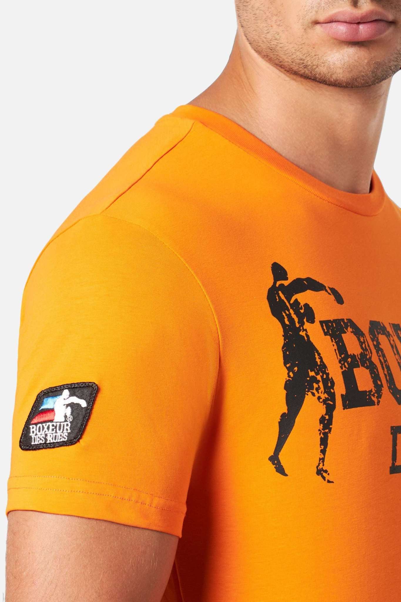 T-shirt Boxeur Street 2 in Orange T-shirts Boxeur des Rues   