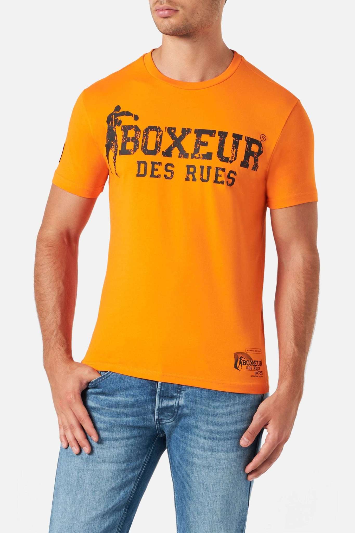 T-shirt Boxeur Street 2 in Orange T-shirts Boxeur des Rues   