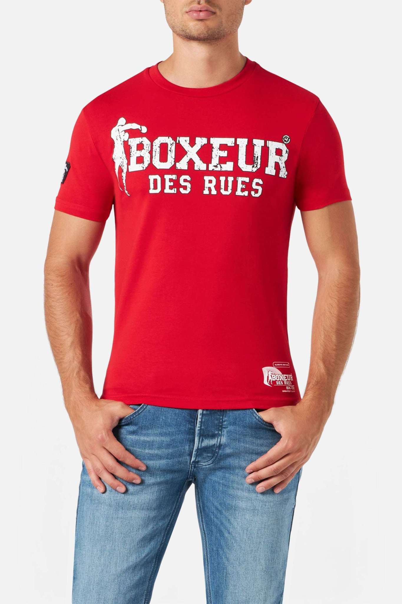 T-shirt Boxeur Street 2 in Red T-Shirts Boxeur des Rues   