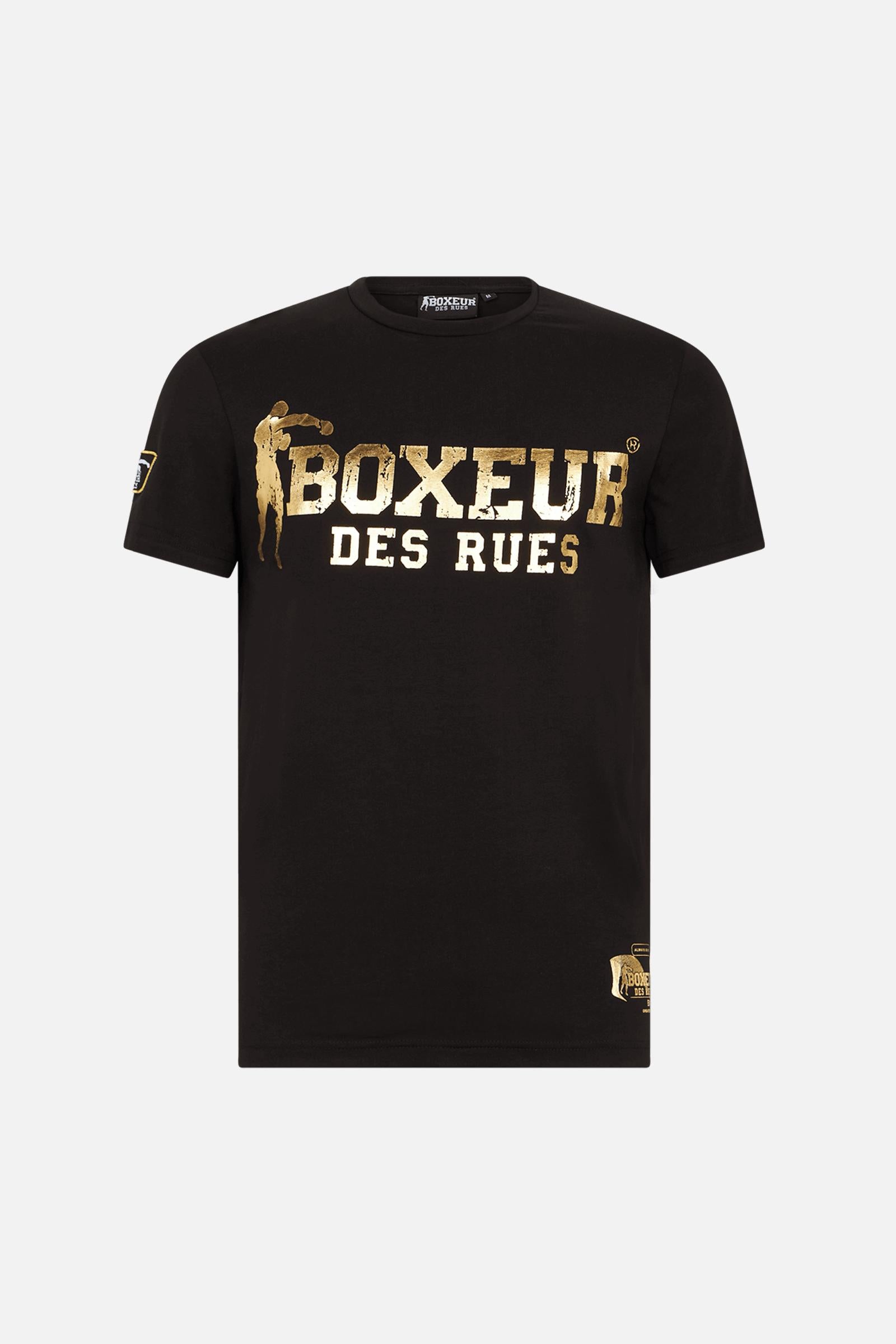 T-shirt Boxeur Street 2 in Black-Gold T-Shirts Boxeur des Rues   