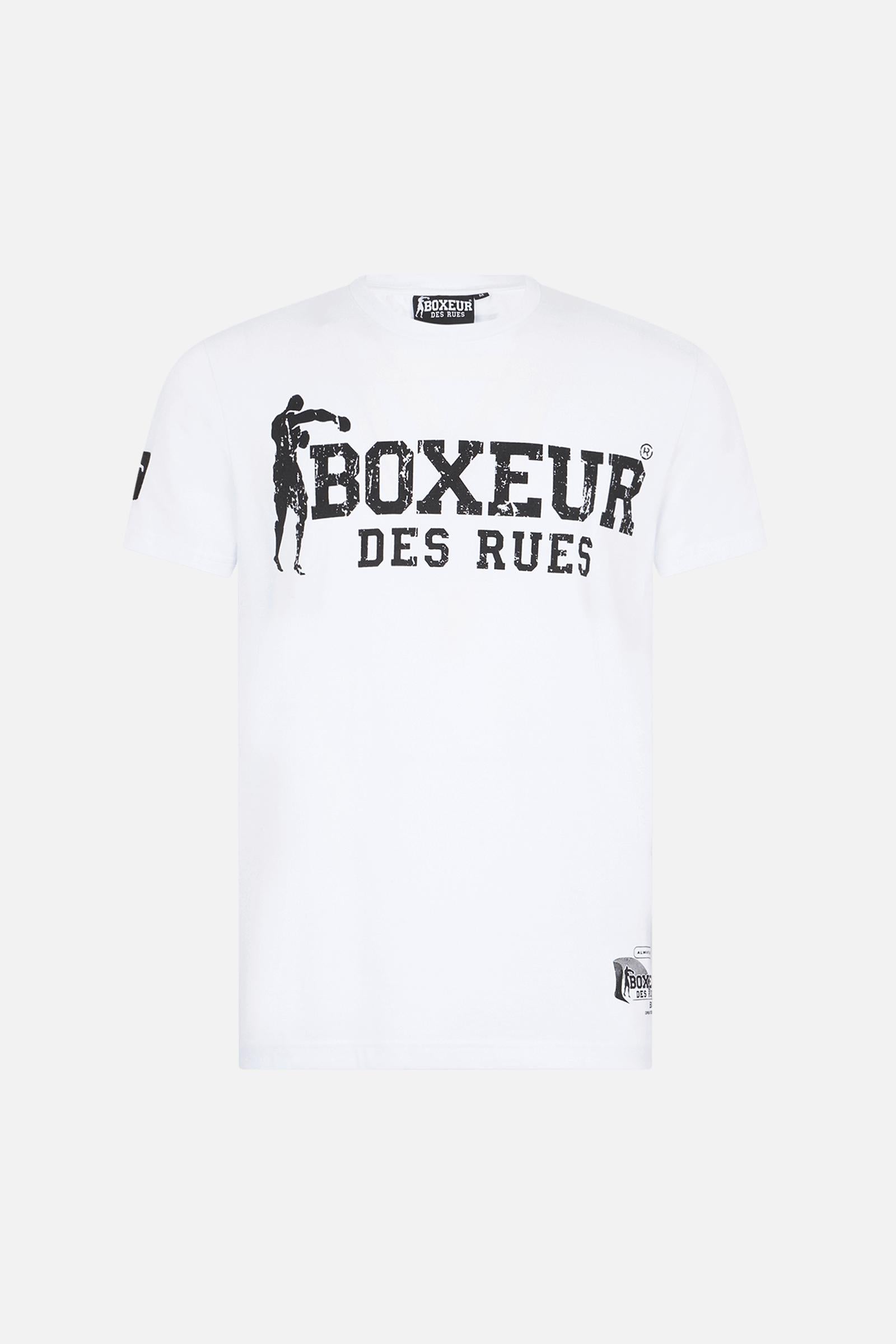 T-shirt Boxeur Street 2 in White-Black T-Shirts Boxeur des Rues   