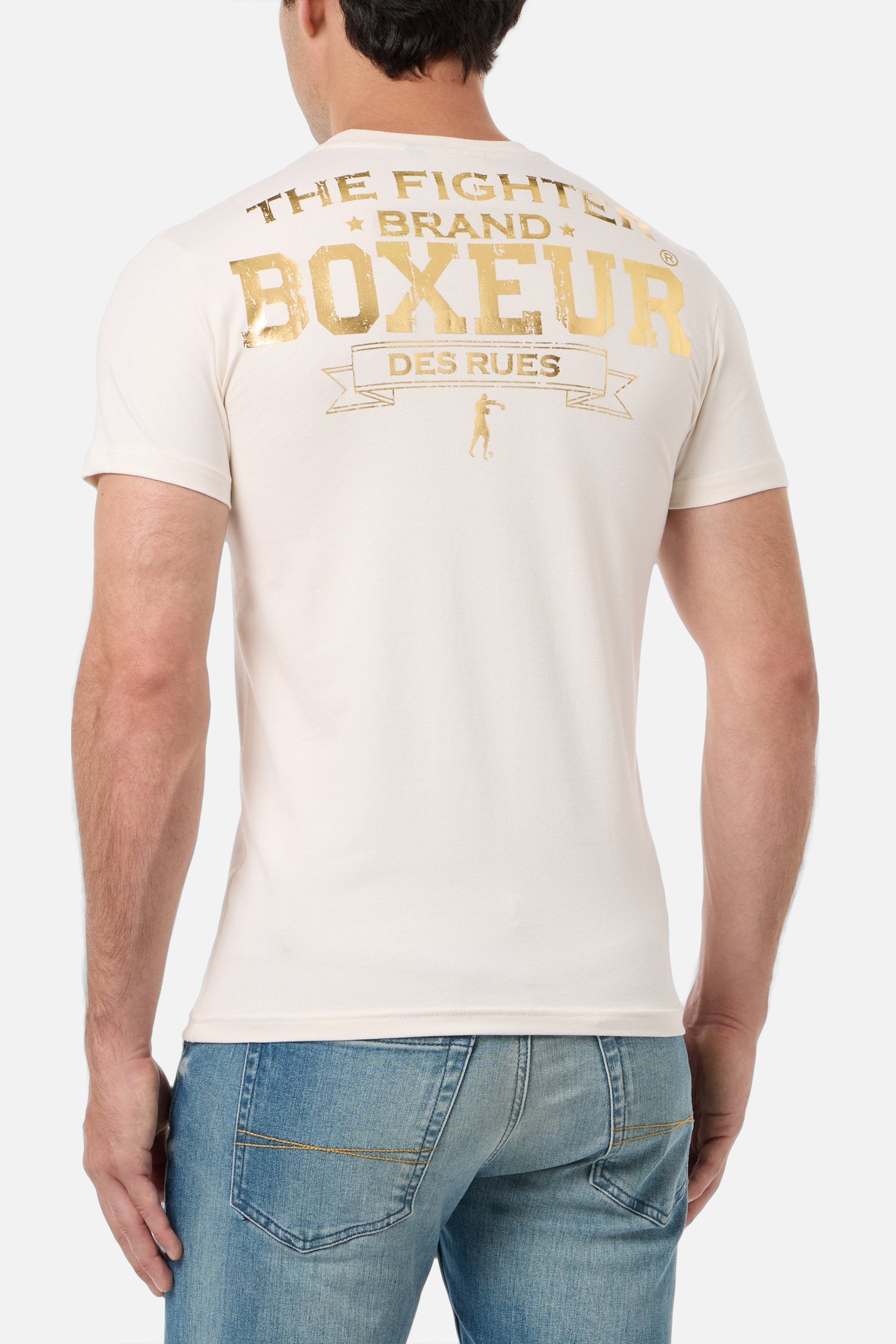 T-shirt Boxeur Street 2 in Butter T-shirts Boxeur des Rues