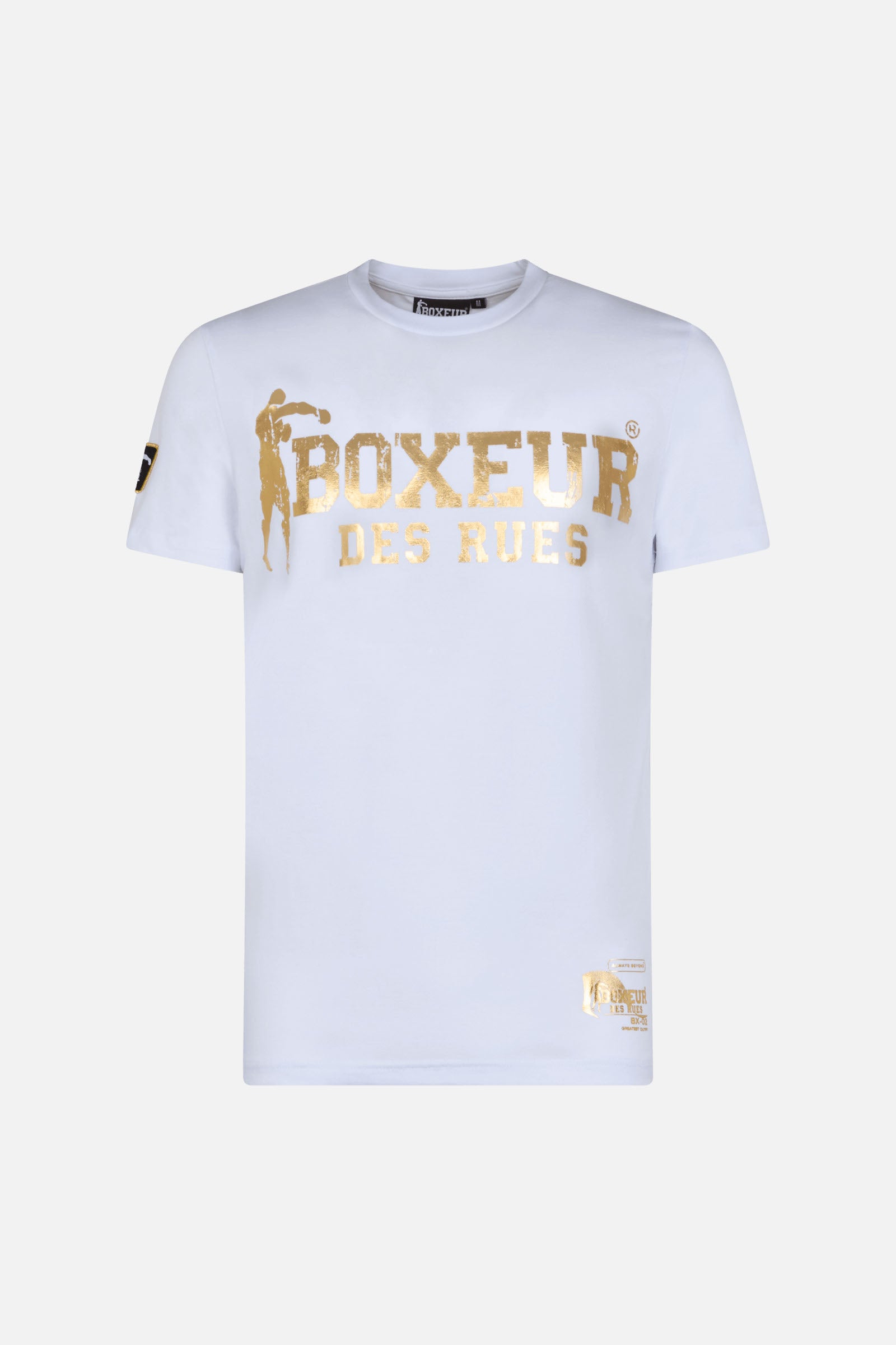 T-shirt Boxeur Street 2 in White-Gold