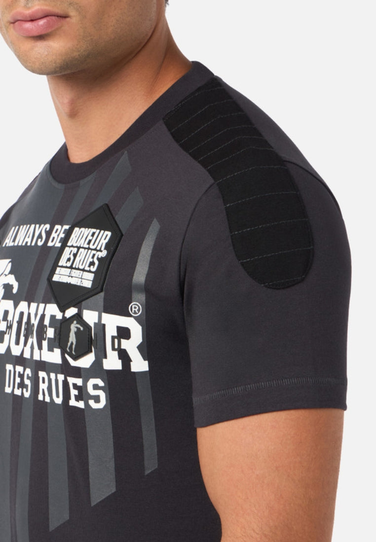 Short Sleeve Tshirt in Anthracite T-Shirts Boxeur des Rues   