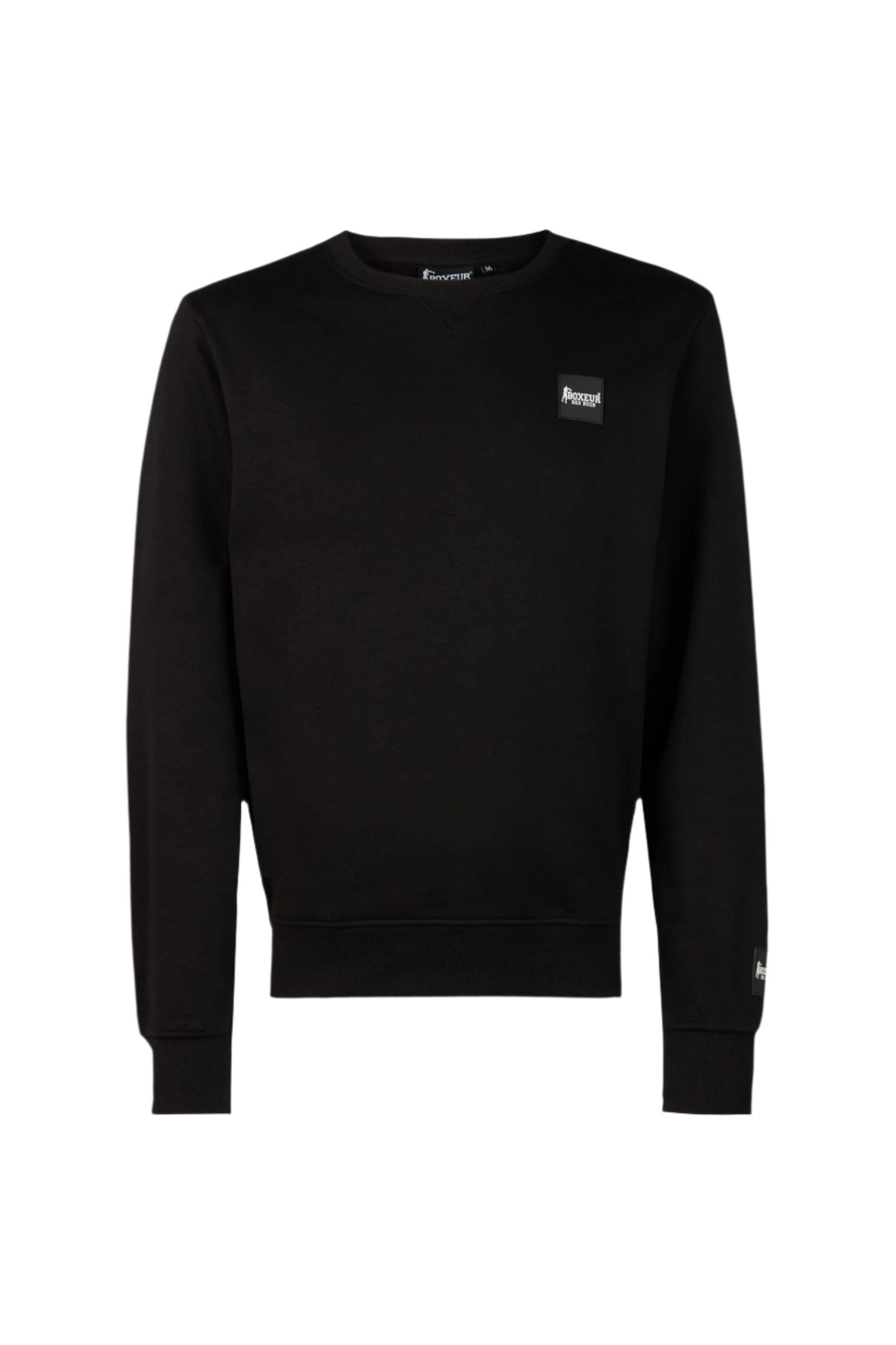 Round Neck Sweatshirt in Black Sweatshirts Boxeur des Rues   