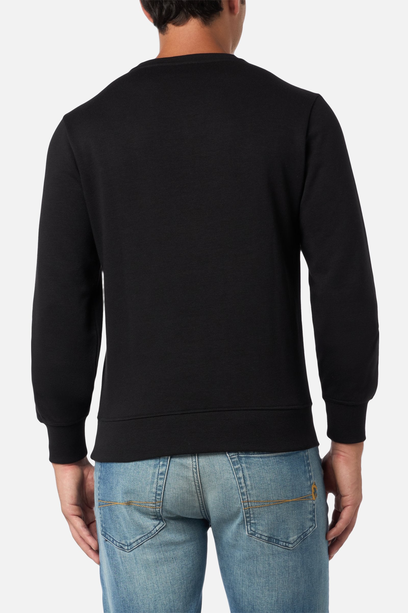 Round Neck Sweatshirt in Black Sweatshirts Boxeur des Rues   