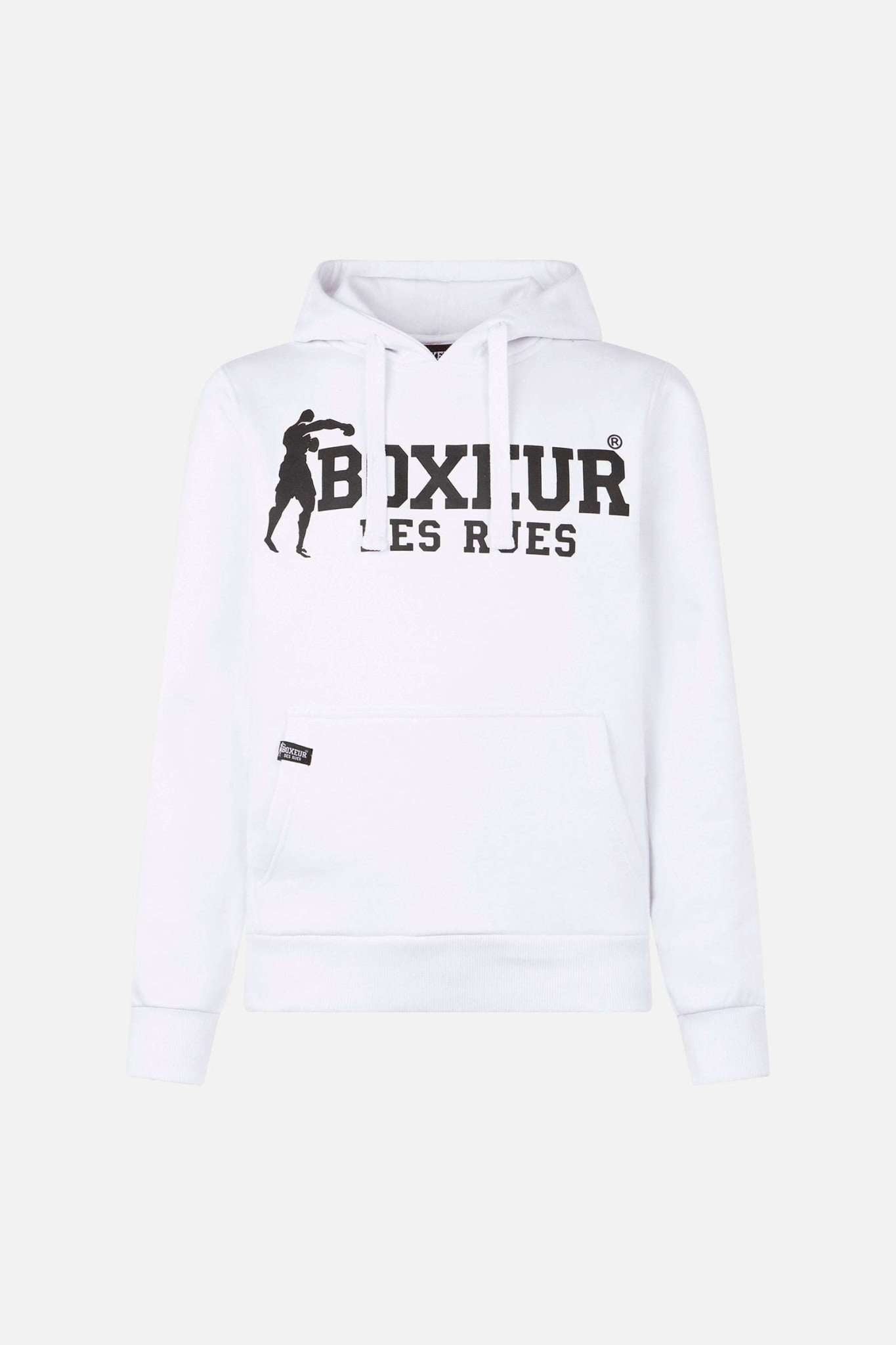 Man Hoodie Sweatshirt in Whiteblack Hooded Sweatshirt Boxeur des Rues   