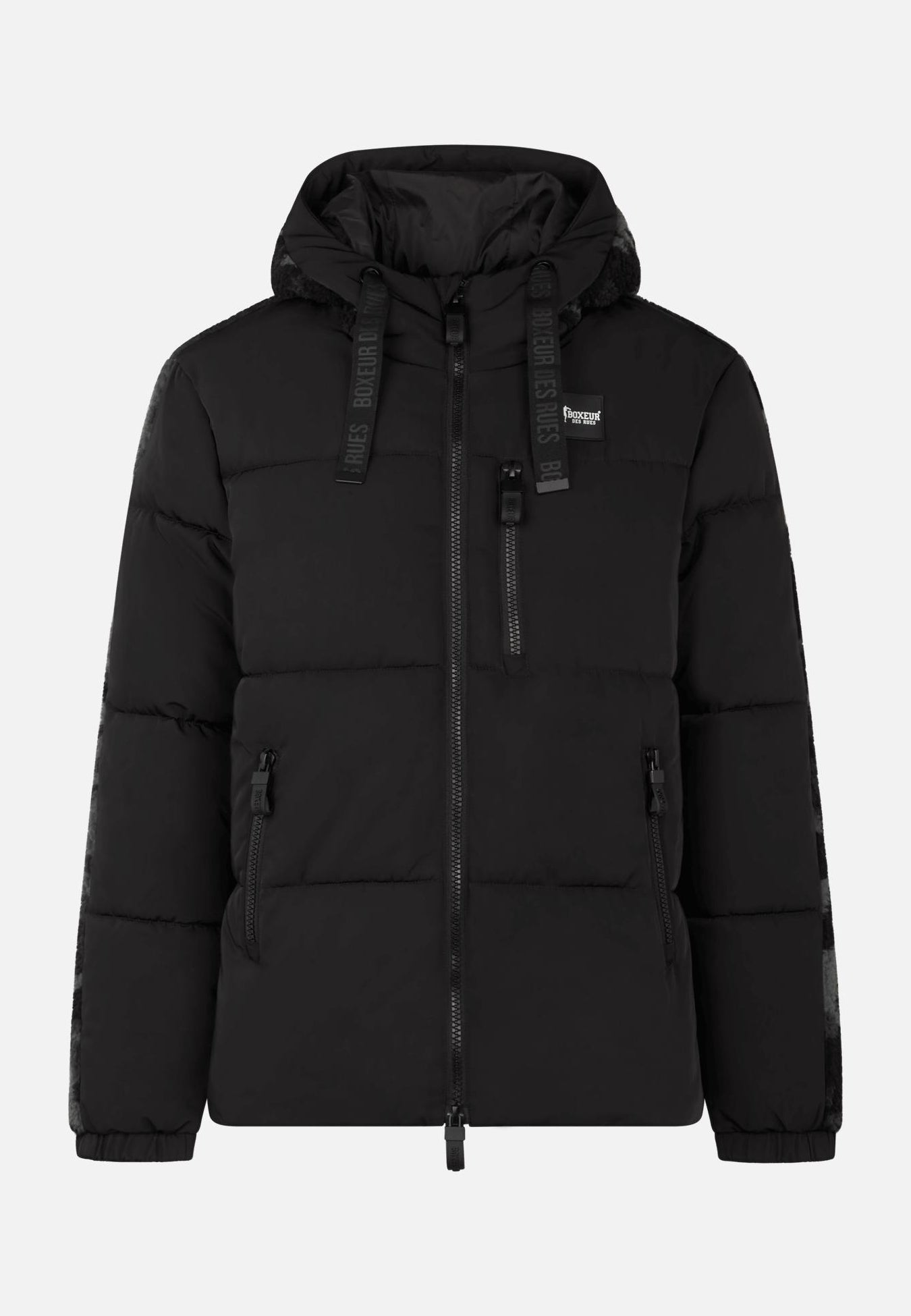 Man Padded Jacket W/Sherpa in Black Jackets Boxeur des Rues   