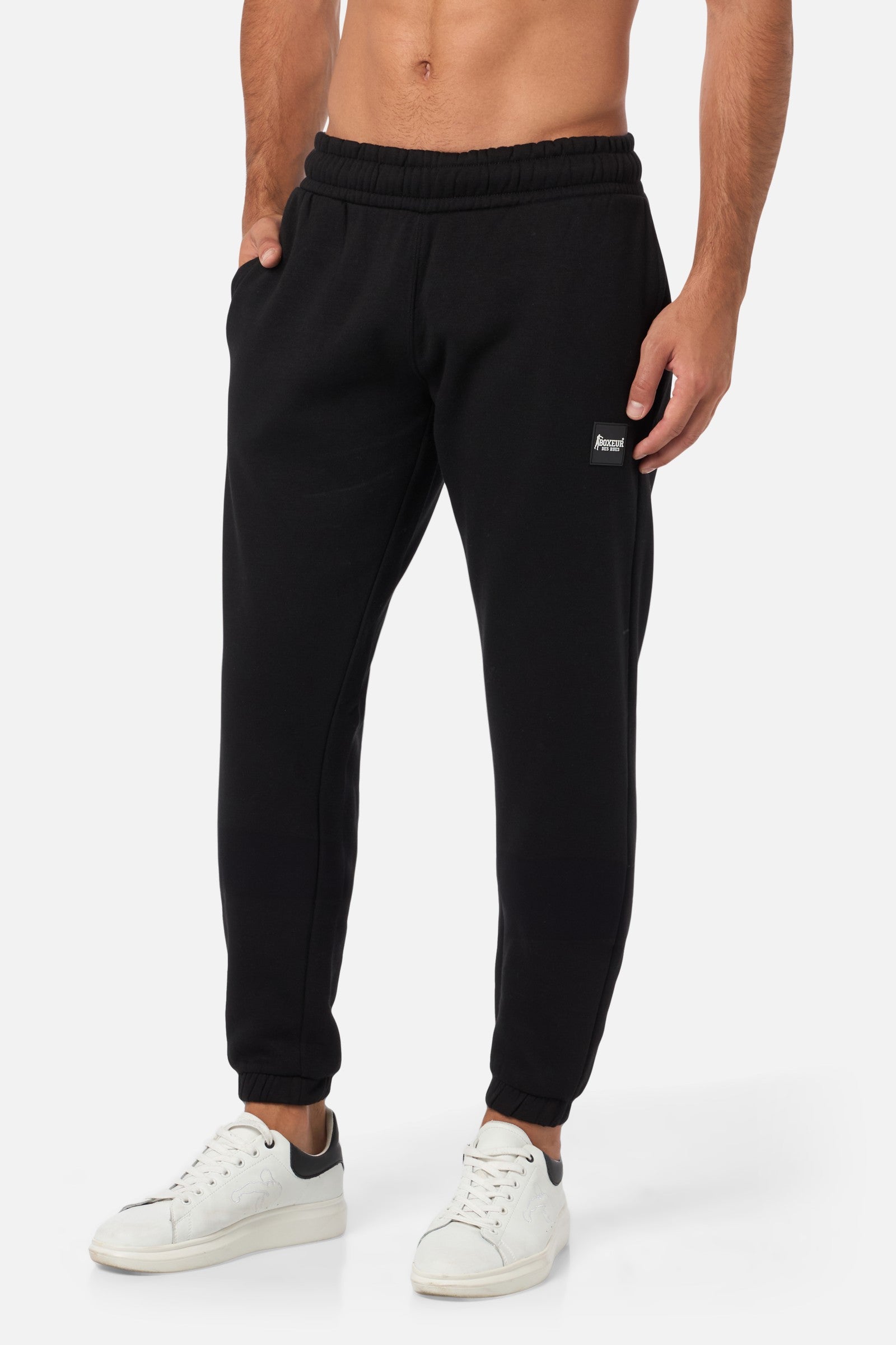 Long Pants With Patch in Black Pants Boxeur des Rues   