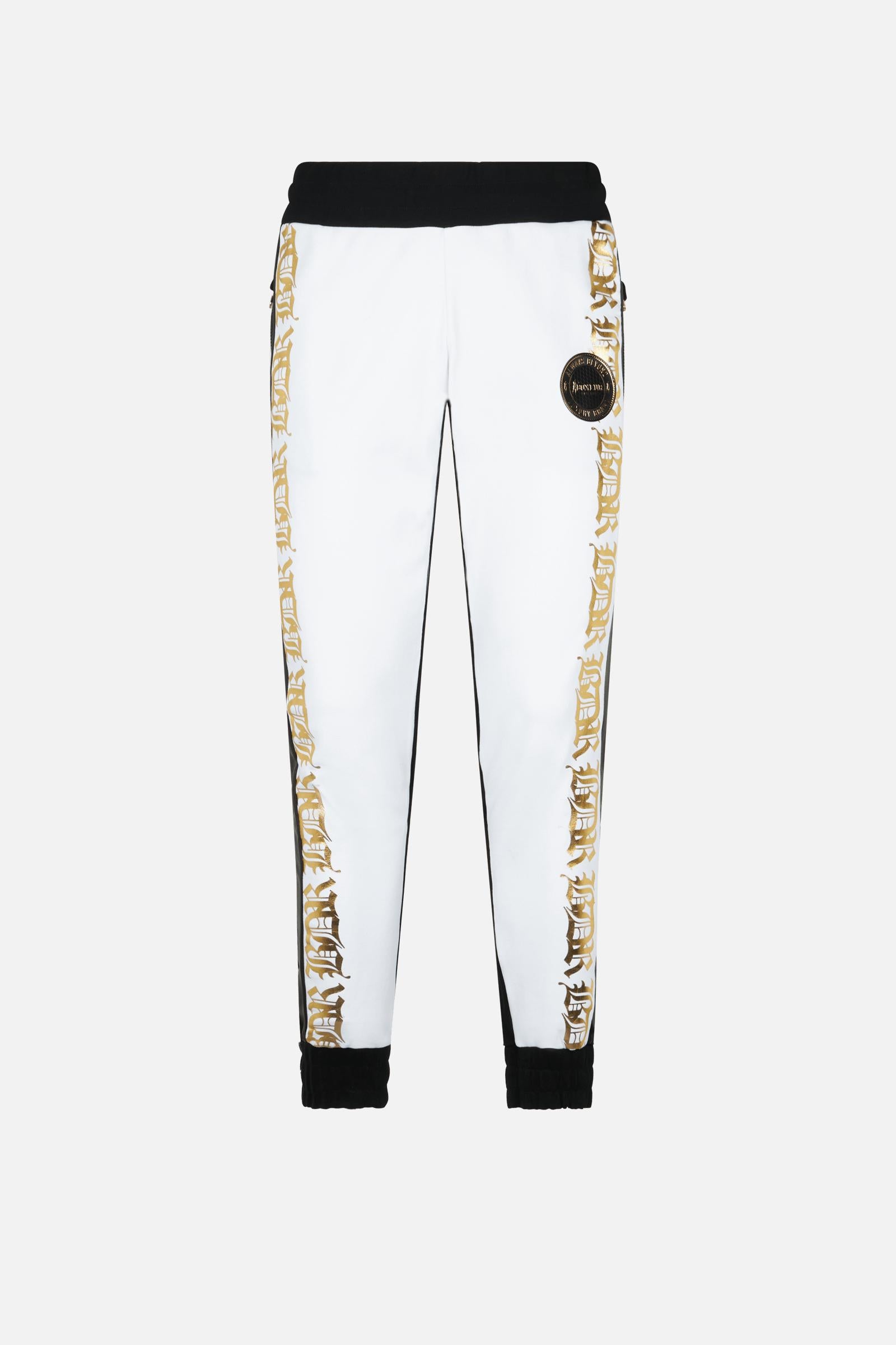 Bicolored sweatpants in Black-White Pants Boxeur des Rues   