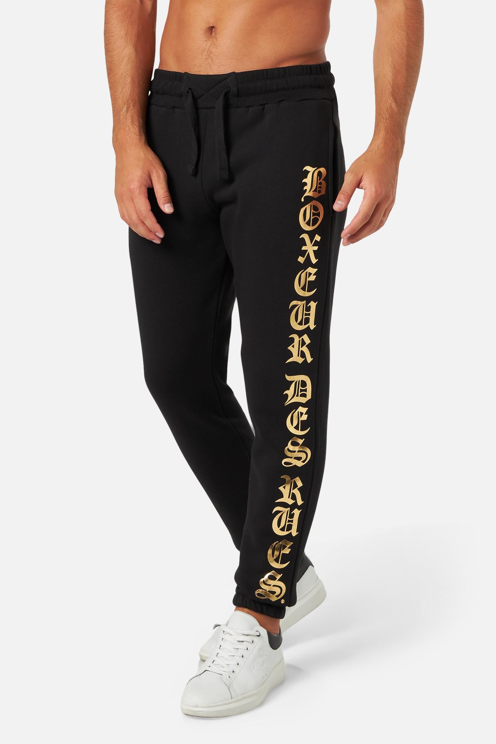 Printed Sweatpants in Black Pants Boxeur des Rues   