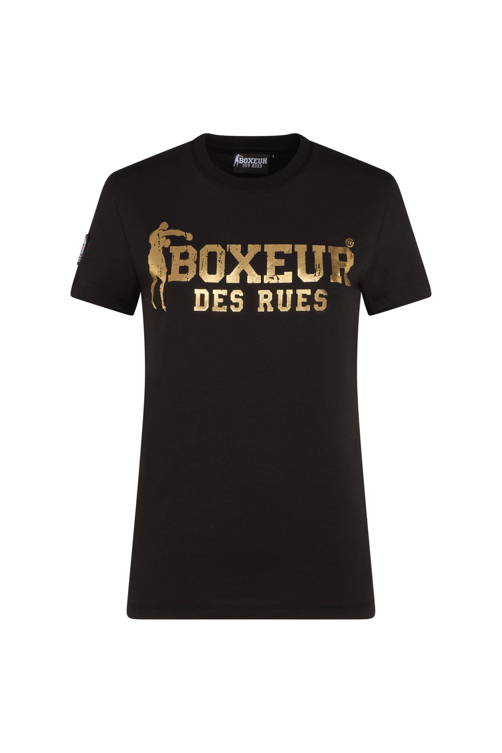 Iconic Logo Tee in Black-Gold T-Shirts Boxeur des Rues   