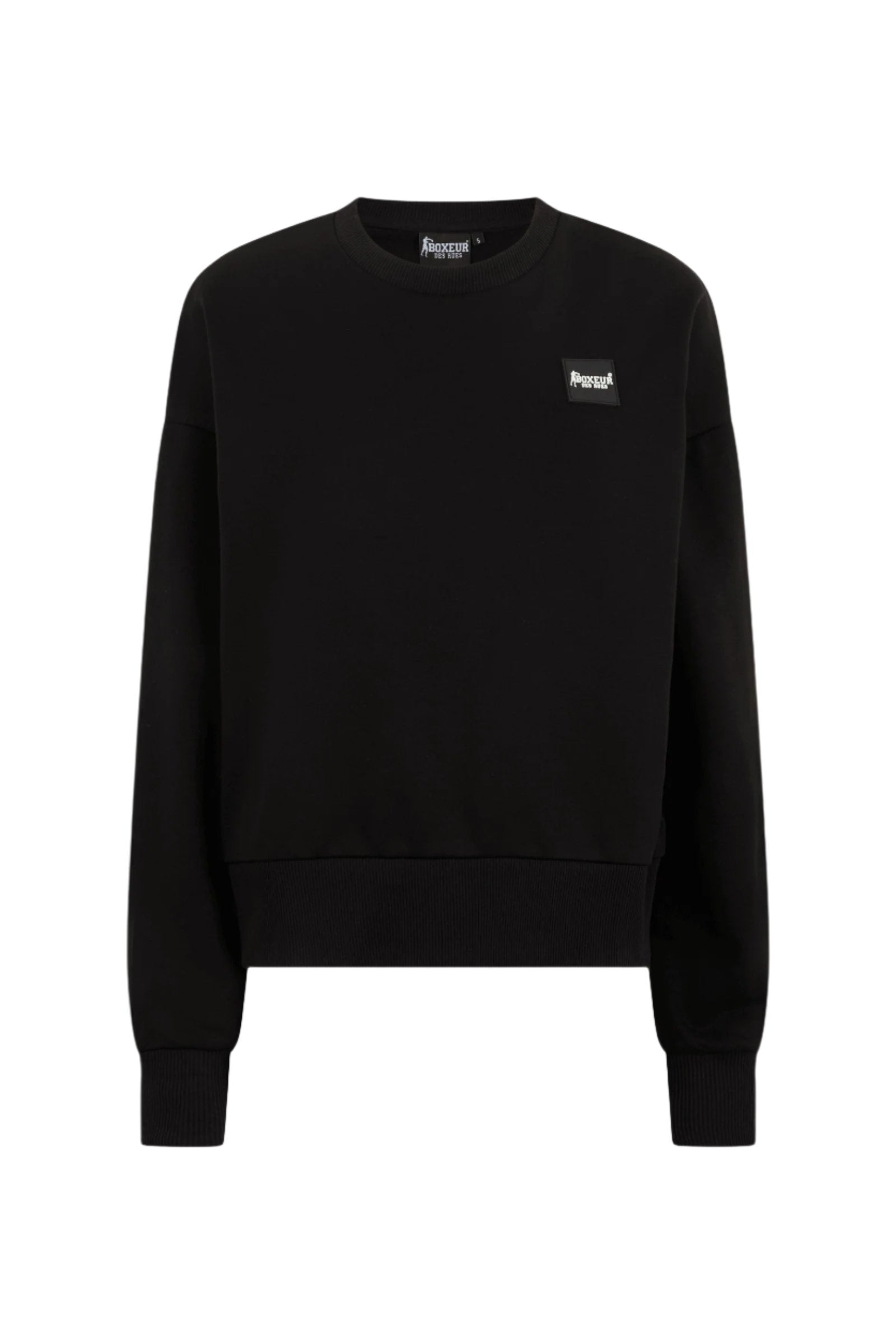 Crew Neck Sweatshirt in Black Sweatshirts Boxeur des Rues   