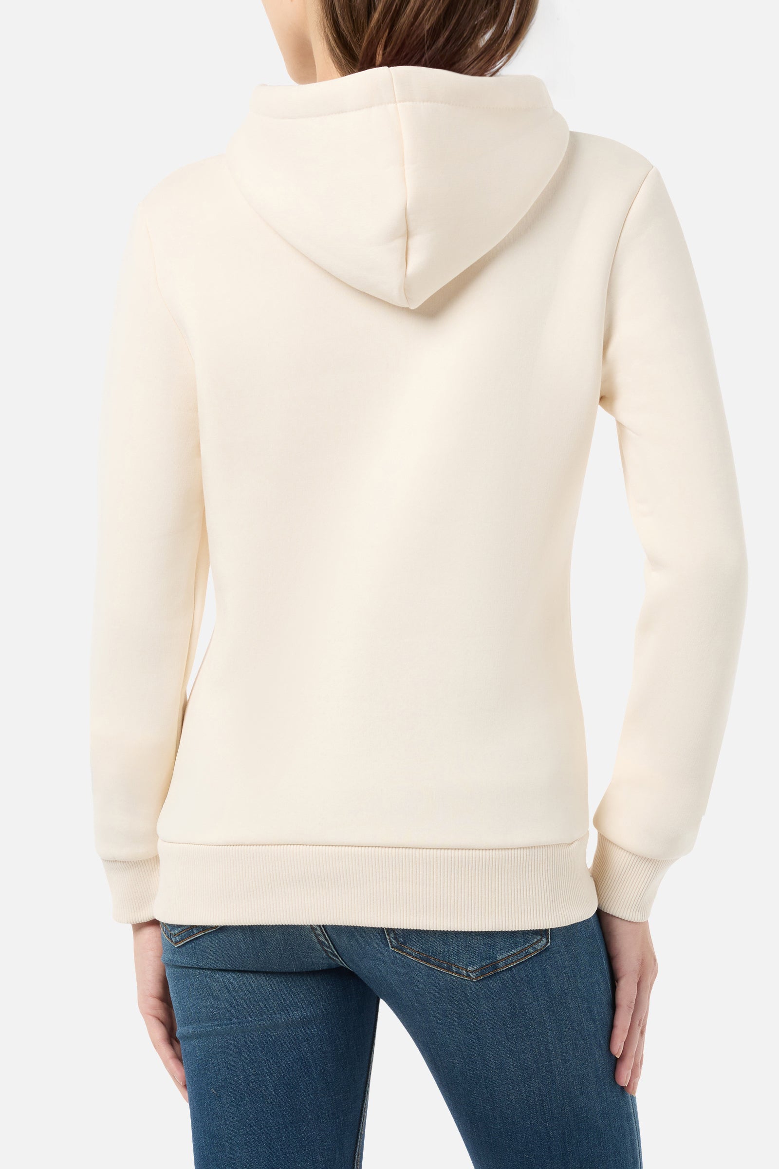 Lady Hooded Sweatshirt in Butter