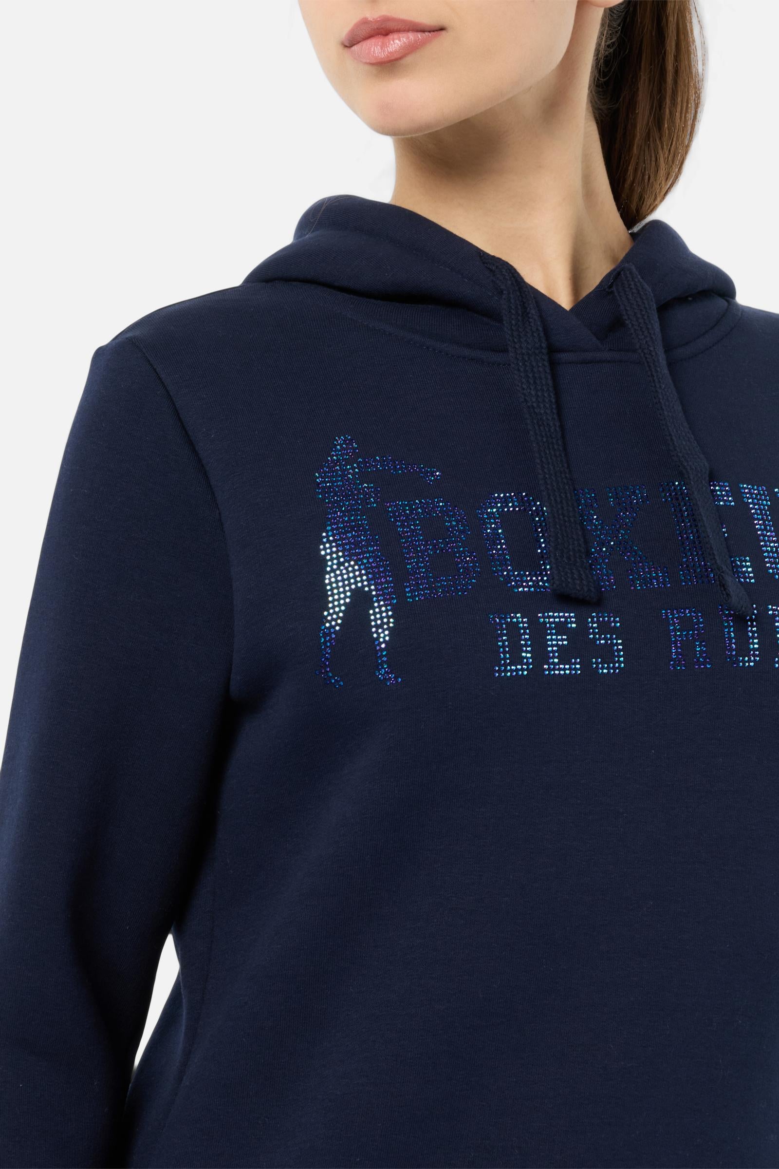 Lady Hooded Sweatshirt in Midnight