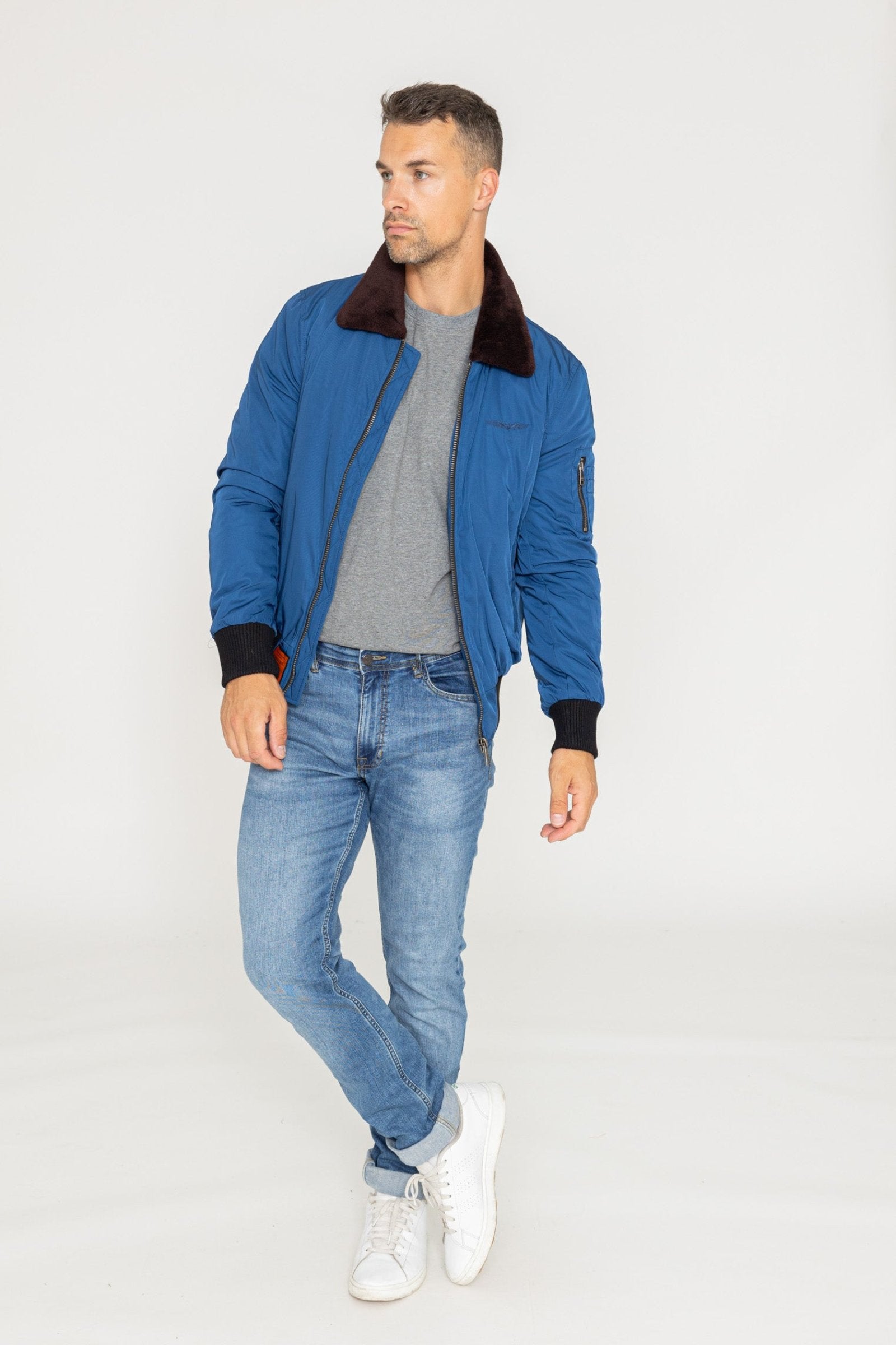 Curtiss M bomber jacket in Indigo Jackets Bombers Original   