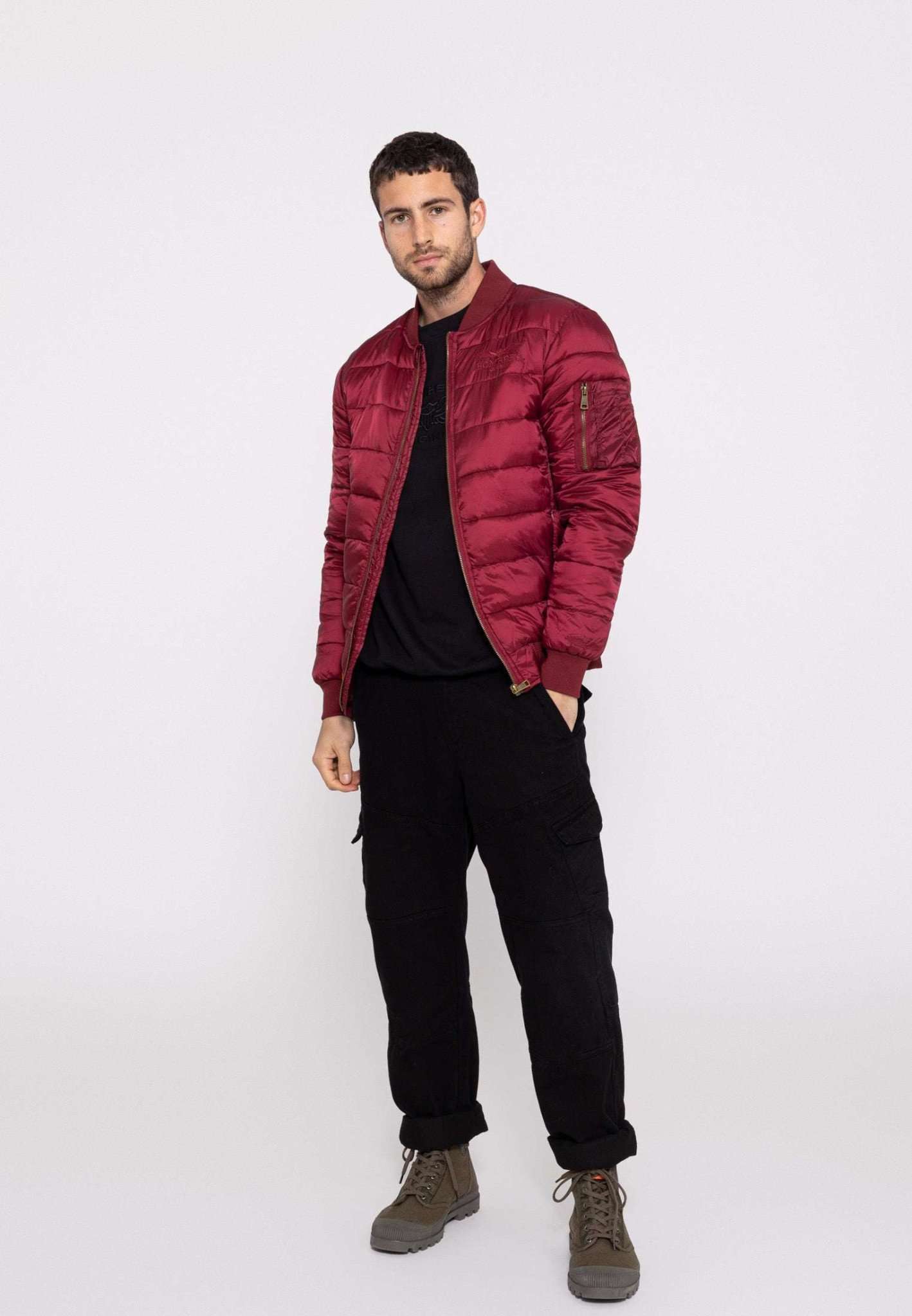 Dallas M down jacket in Burgundy Jackets Bombers Original   