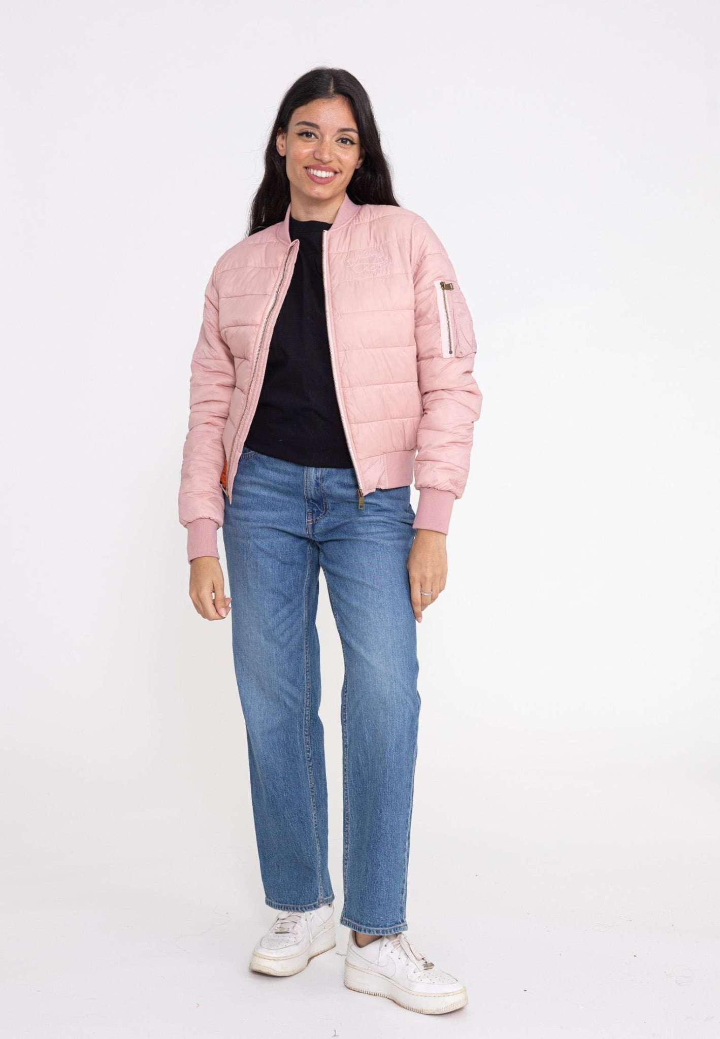 Dallas W down jacket in pink Jackets Bombers Original   