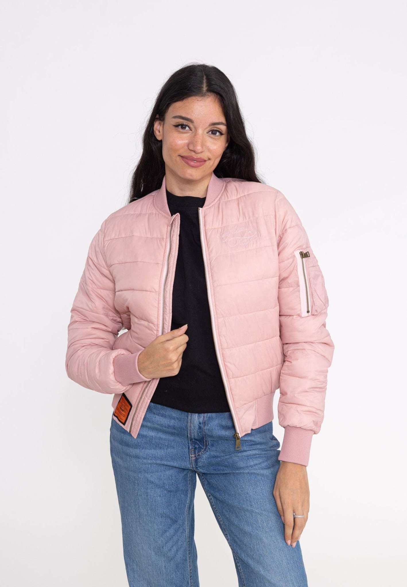 Dallas W down jacket in pink Jackets Bombers Original   