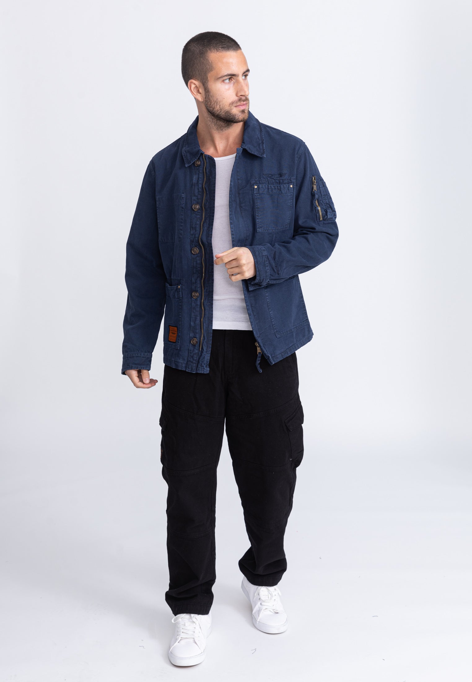 Davis M Jacket in Navy Jackets Bombers Original   