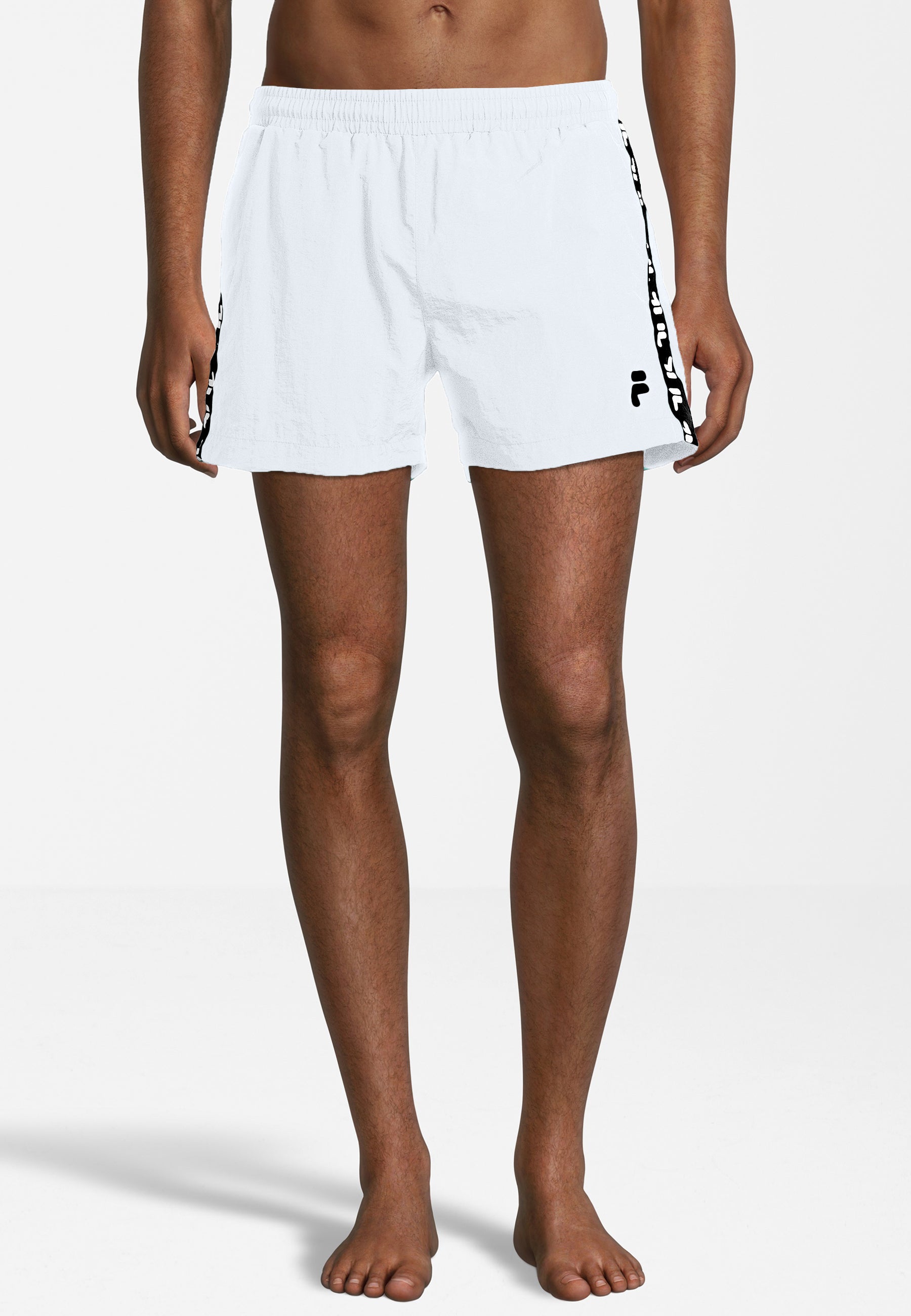 Segrate Beach Shorts in Bright White Swimming Trunks Fila   