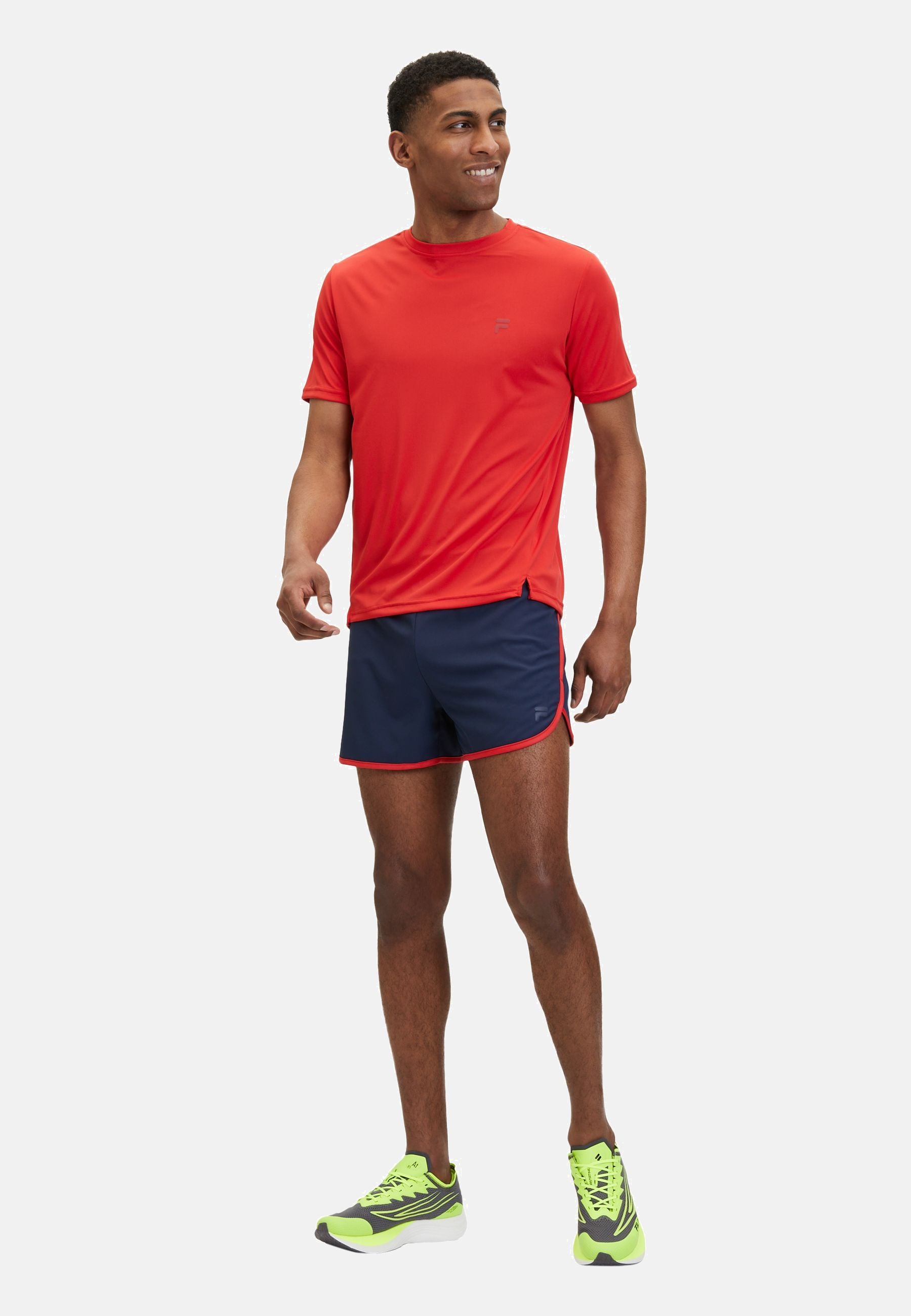 Roverto Running Shorts in Black Iris Shorts Fila   