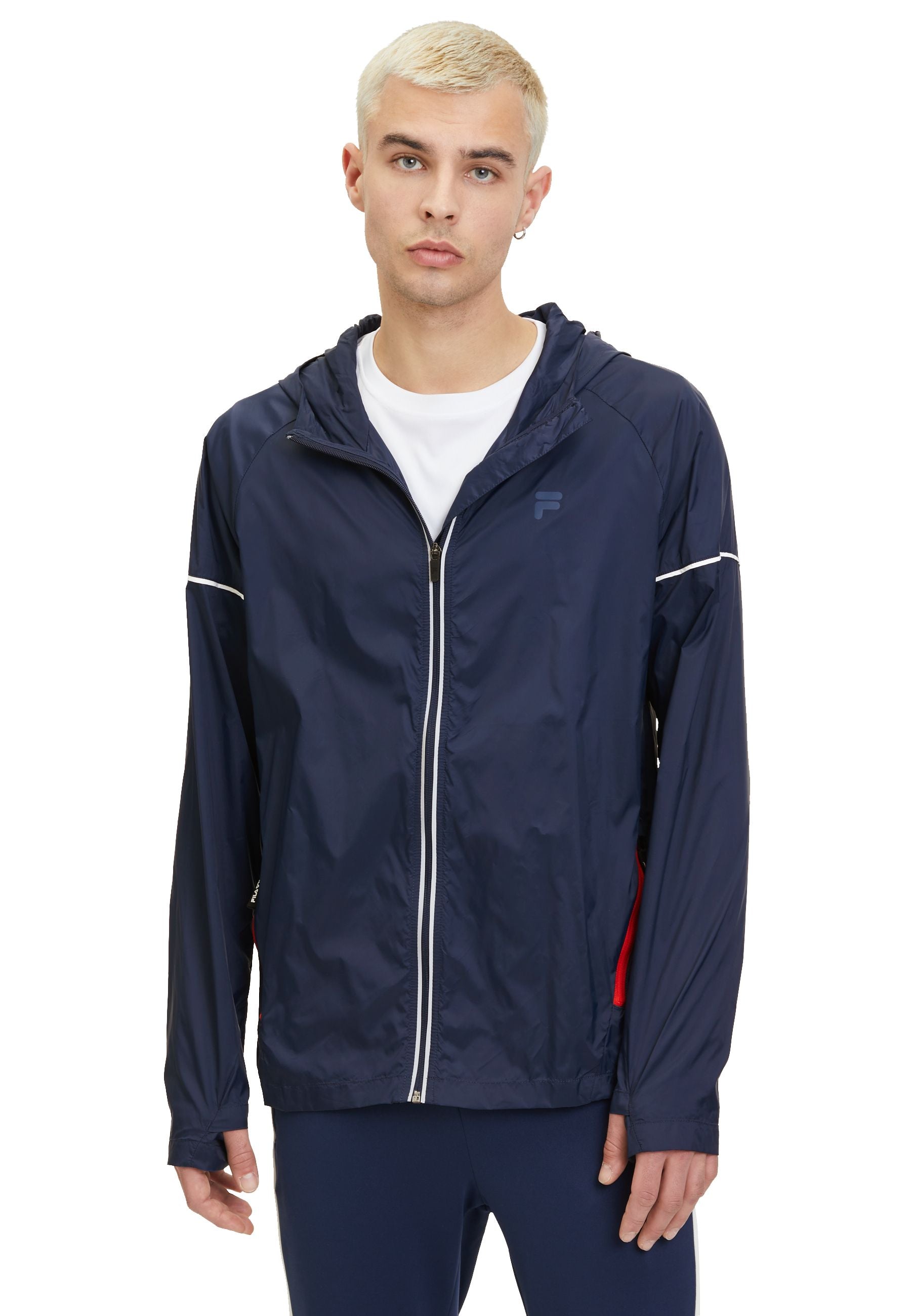 Ruffano Packable Running Jacket in Black Iris Jackets Fila   