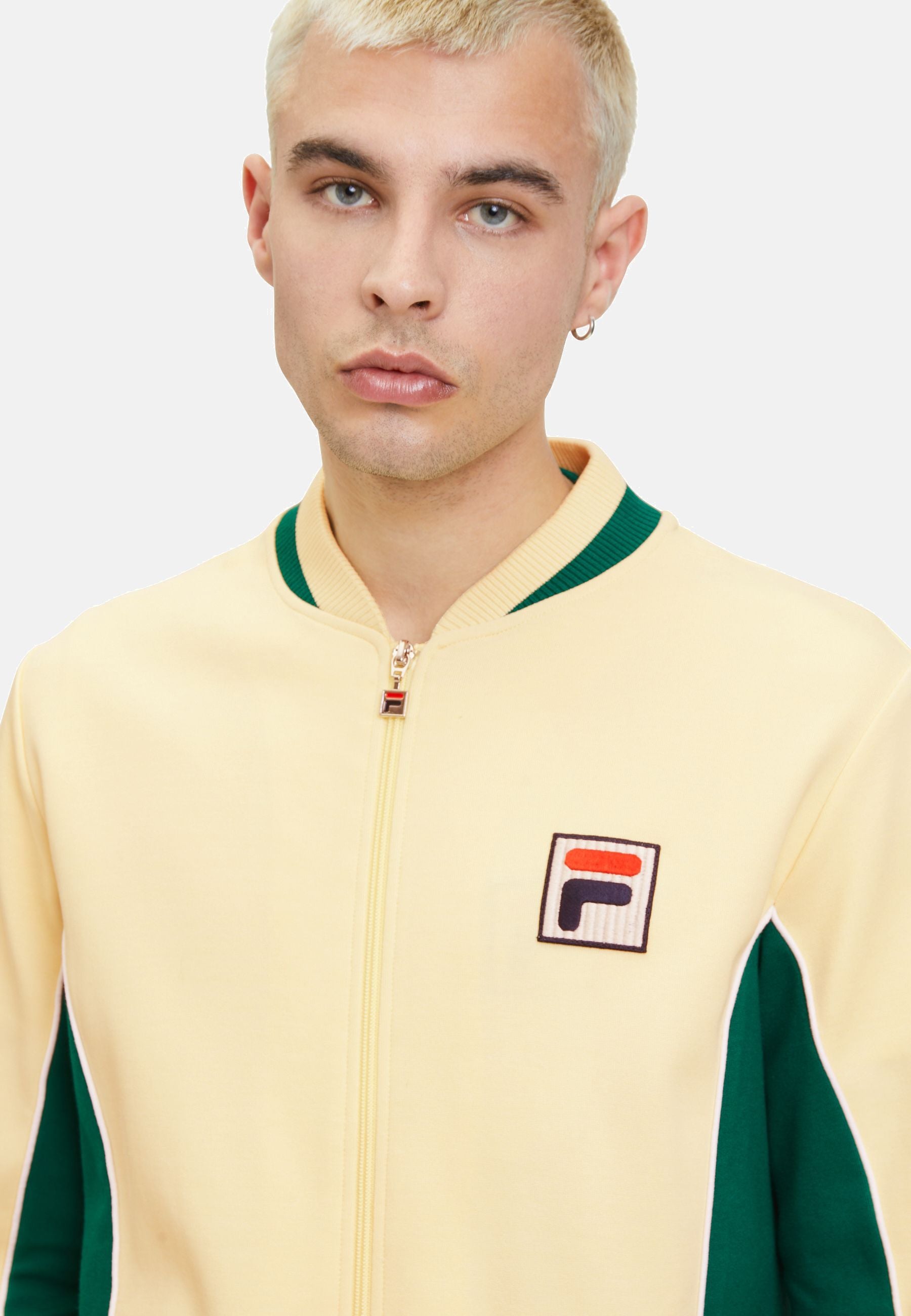 Lincoln Track Jacket in French Vanilla Aventurine Jackets Fila   