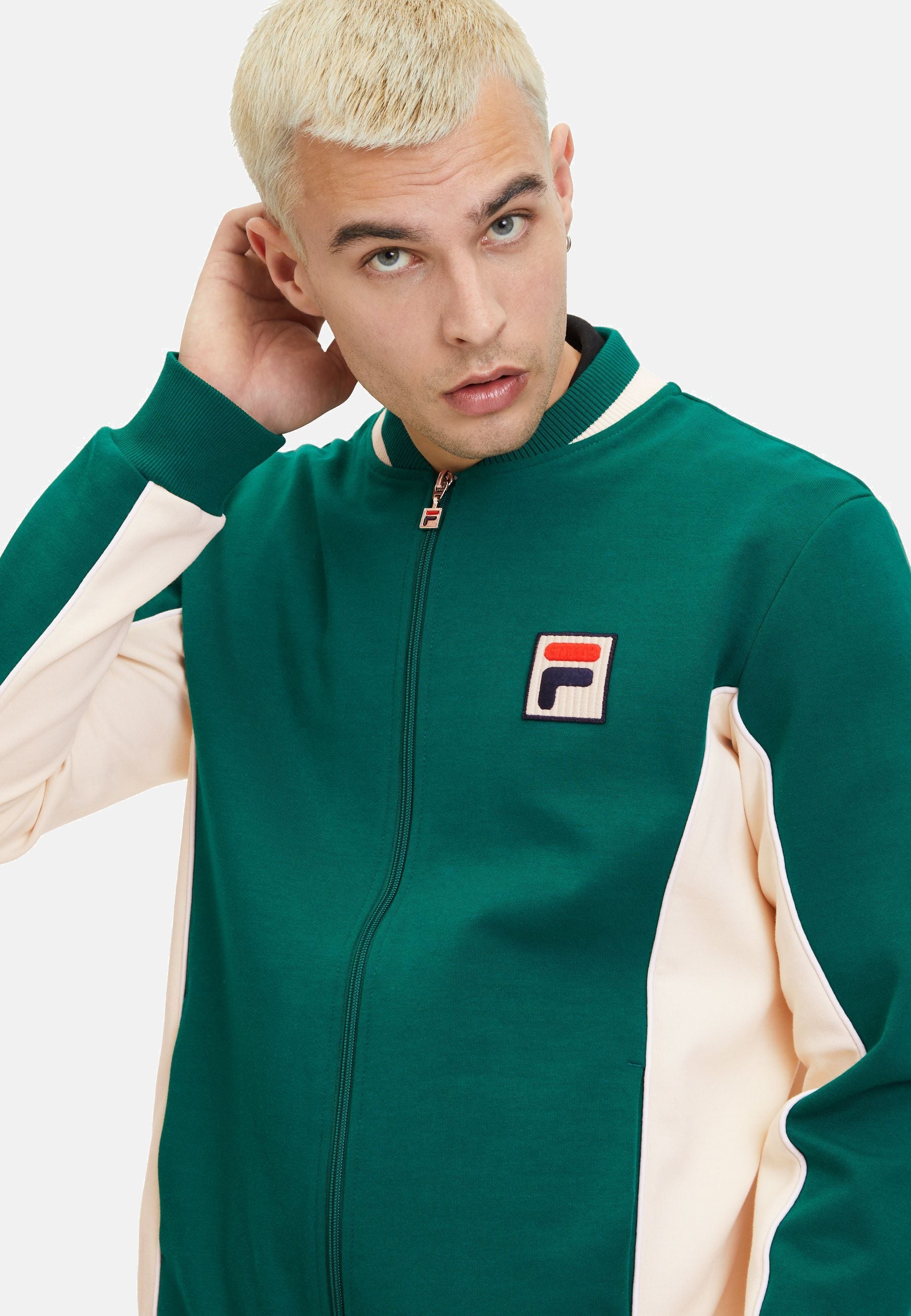 Lincoln Track Jacket in Aventurine Antique White Jackets Fila   