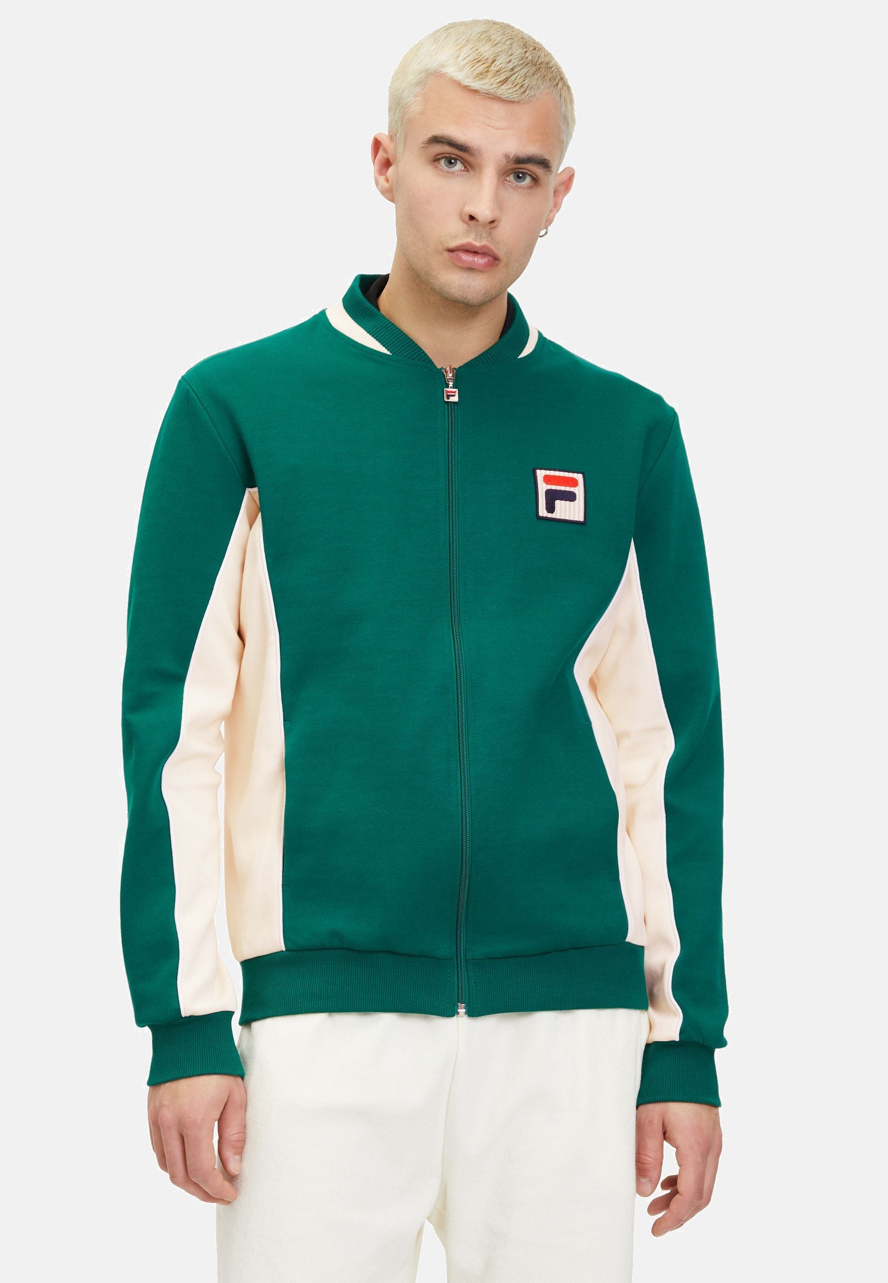 Lincoln Track Jacket in Aventurine Antique White Jackets Fila   