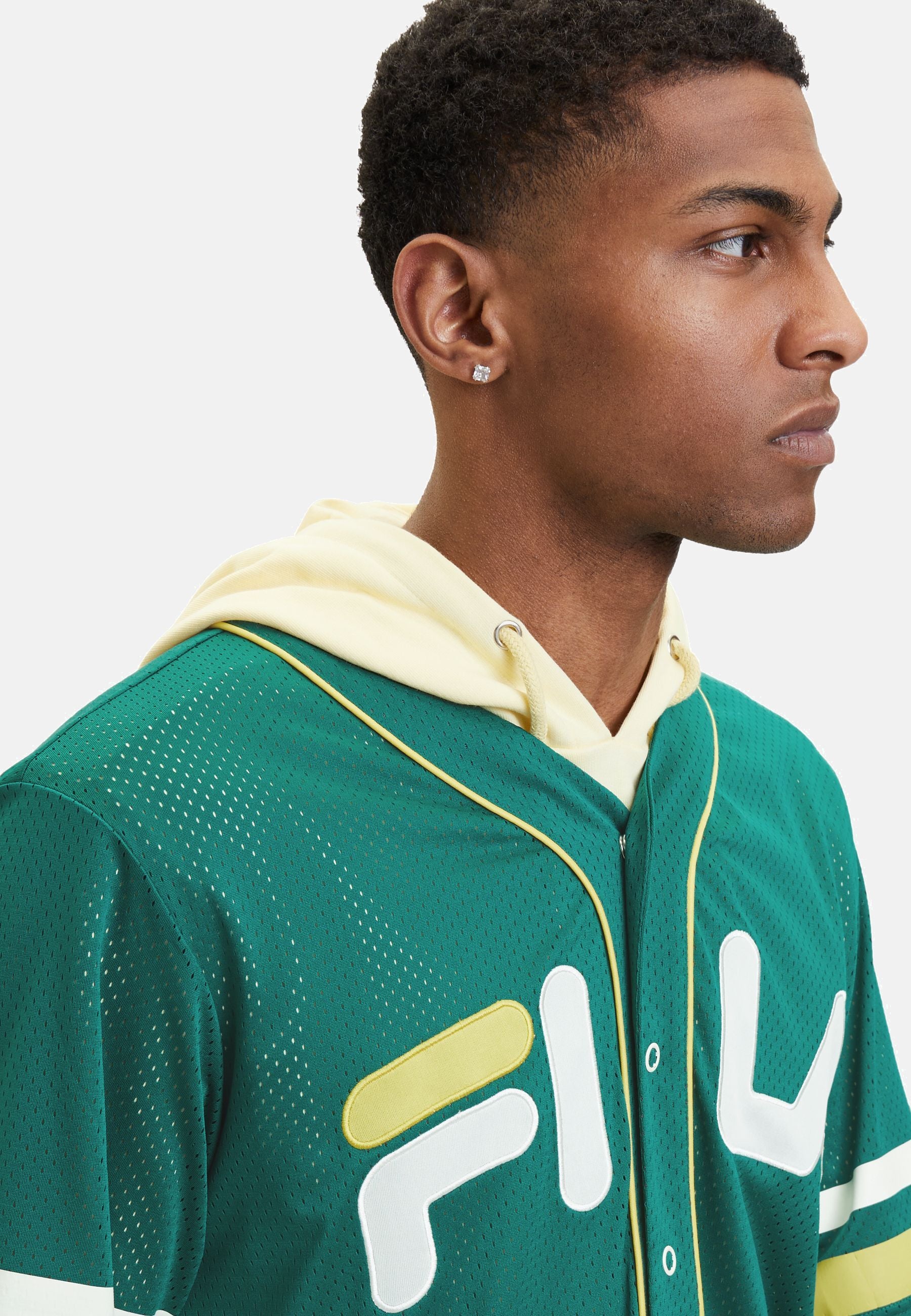 Lashio Baseball Shirt in Aventurine T-Shirts Fila   