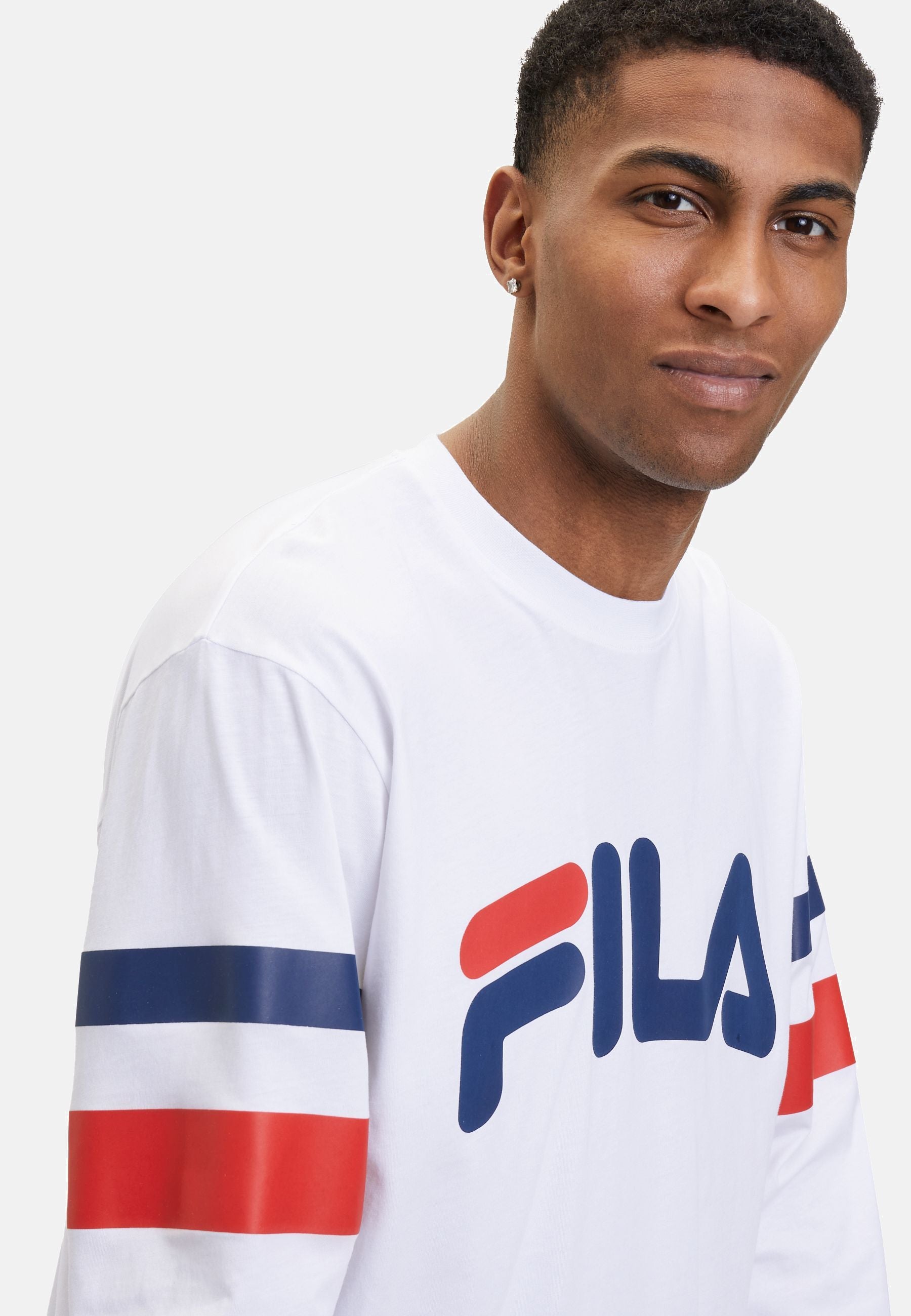 Luohe Oversized Crew Sweat in Bright White Sweatshirts Fila   