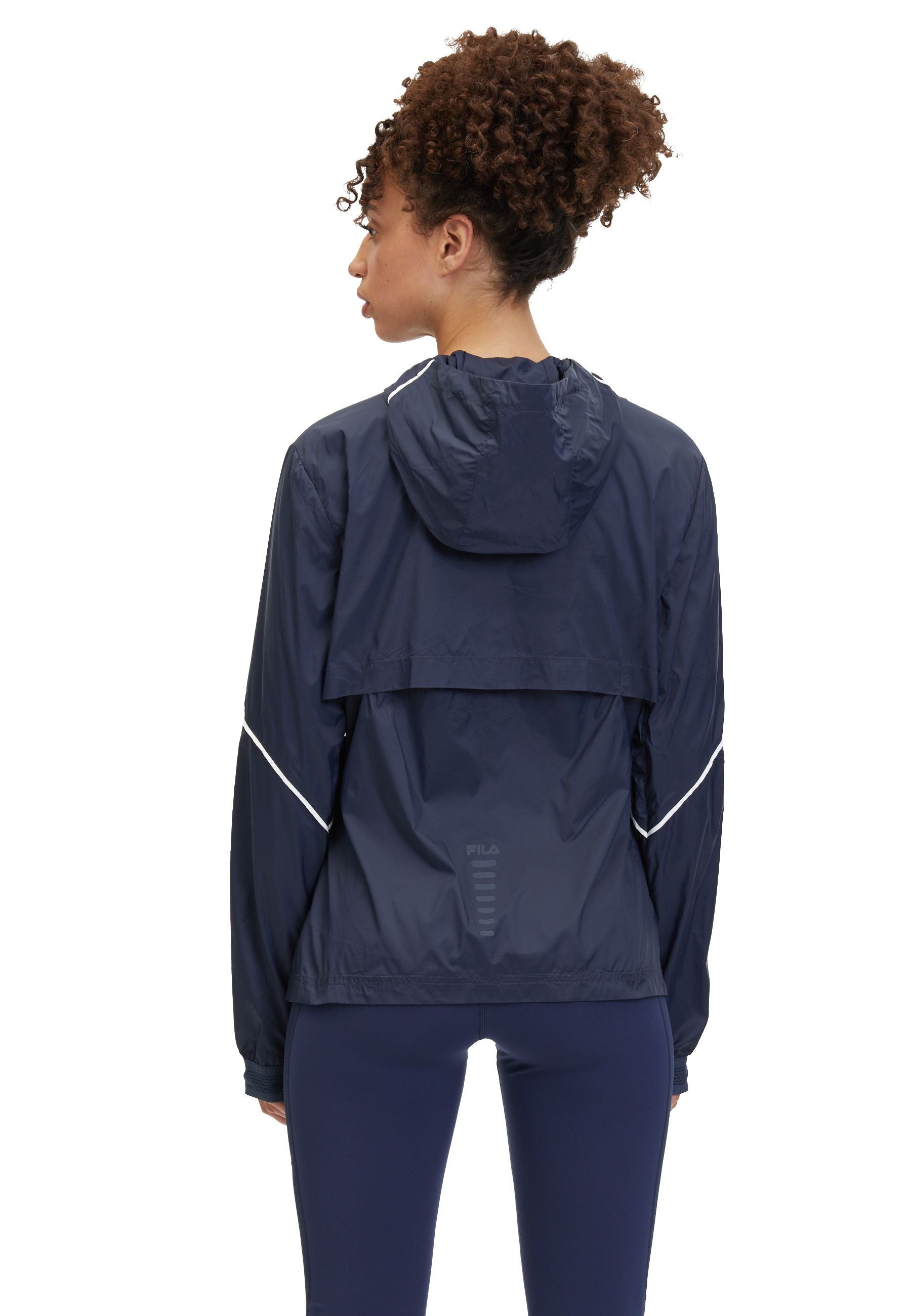 Rubiera Packable Running Jacket in Black Iris Jackets Fila   