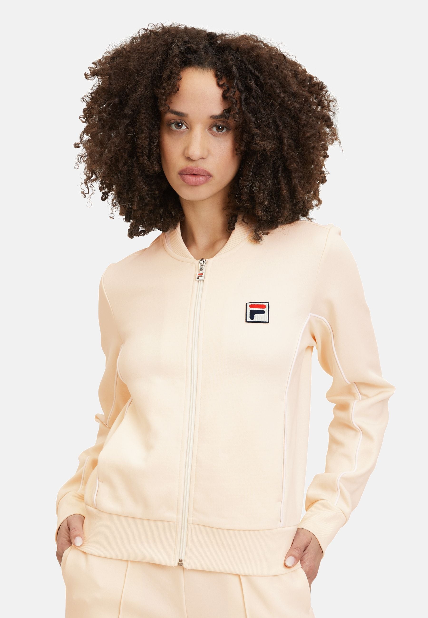 Laiben Track Jacket in Antique White Jackets Fila   