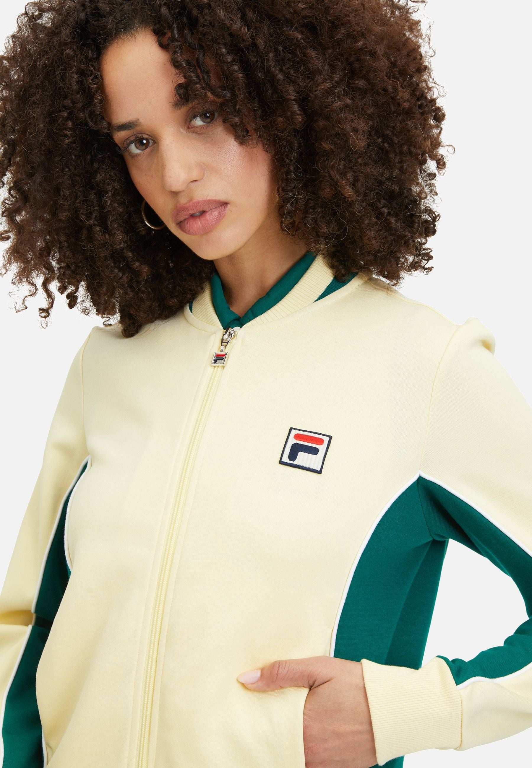 Laiben Track Jacket in French Vanilla Aventurine Jacken Fila   