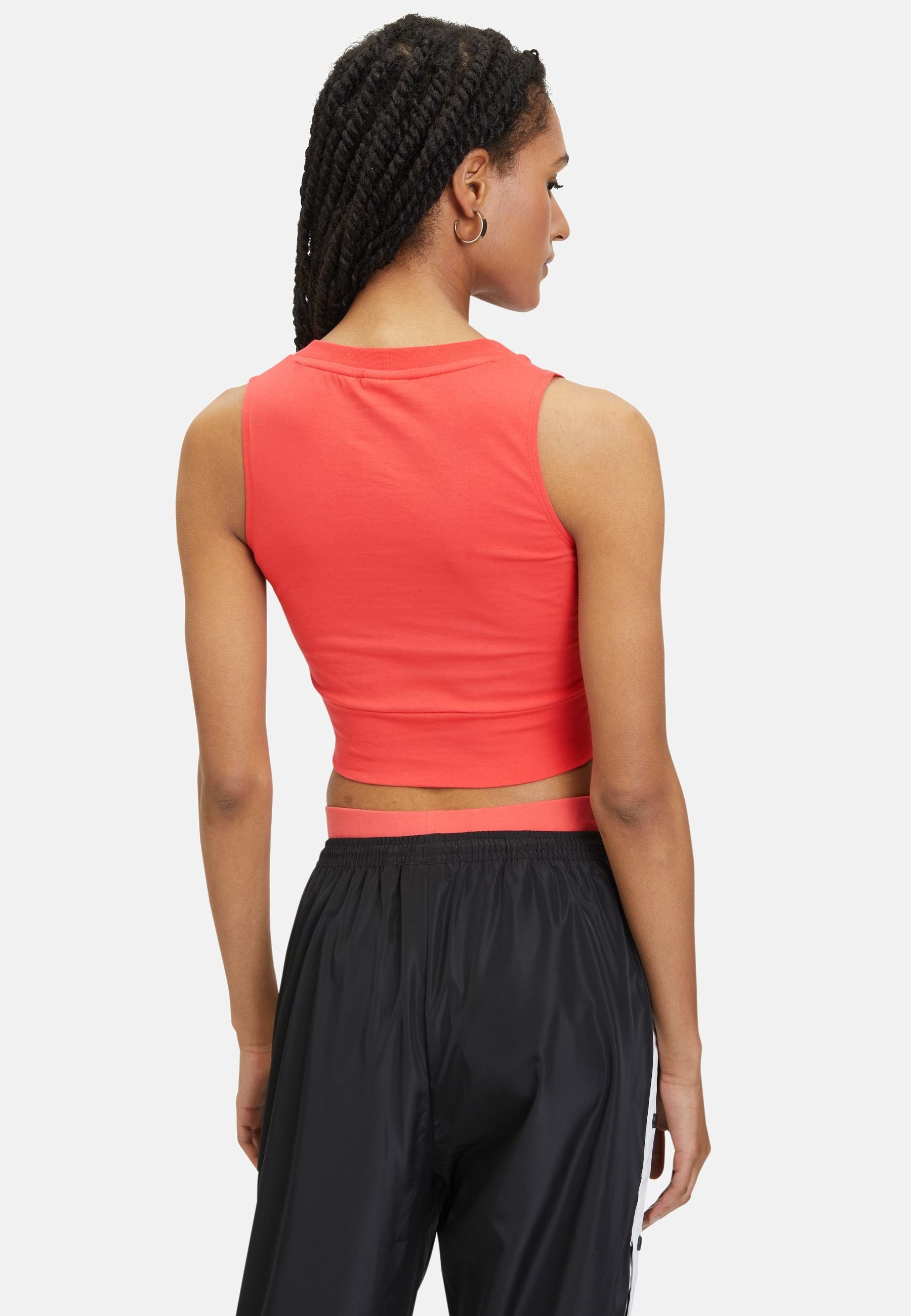Laixi Cropped V Neck Top in Cayenne Fila Switzerland
