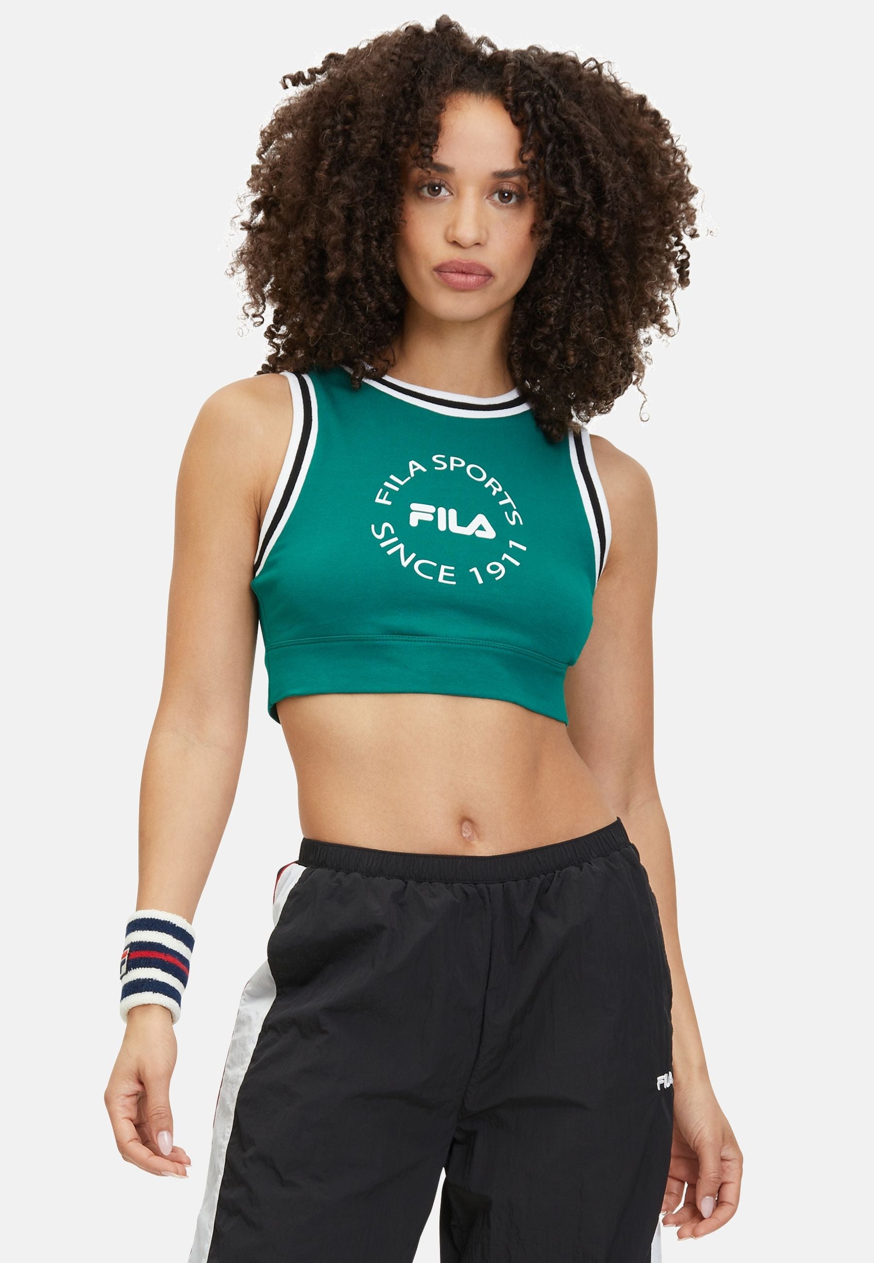 Lekki Graphic Bra Top in Aventurine Tops Fila   